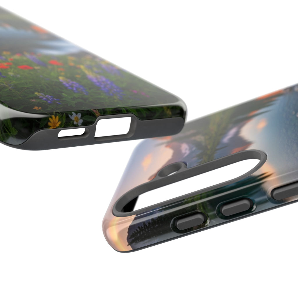 Mountain Wildflower Phone Case — Scenic Nature Tough Case
