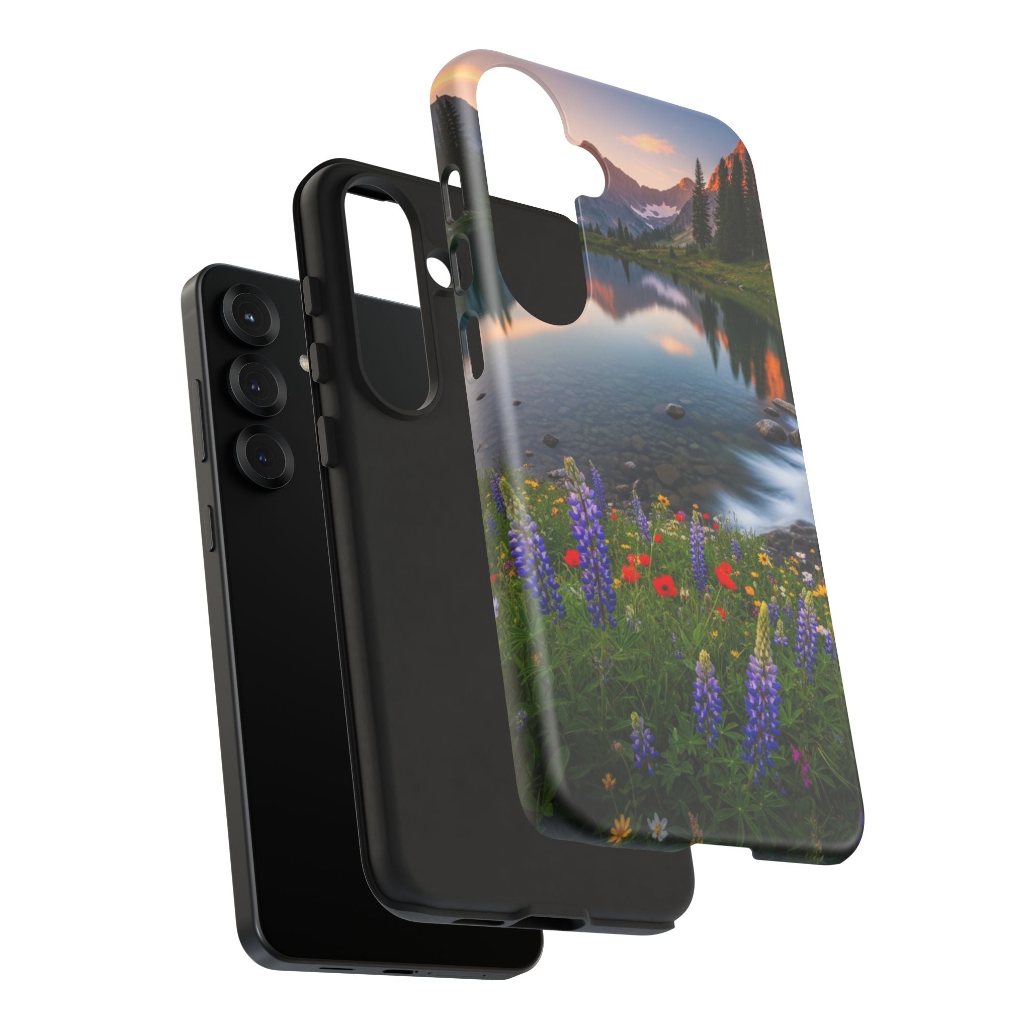 Mountain Wildflower Phone Case — Scenic Nature Tough Case