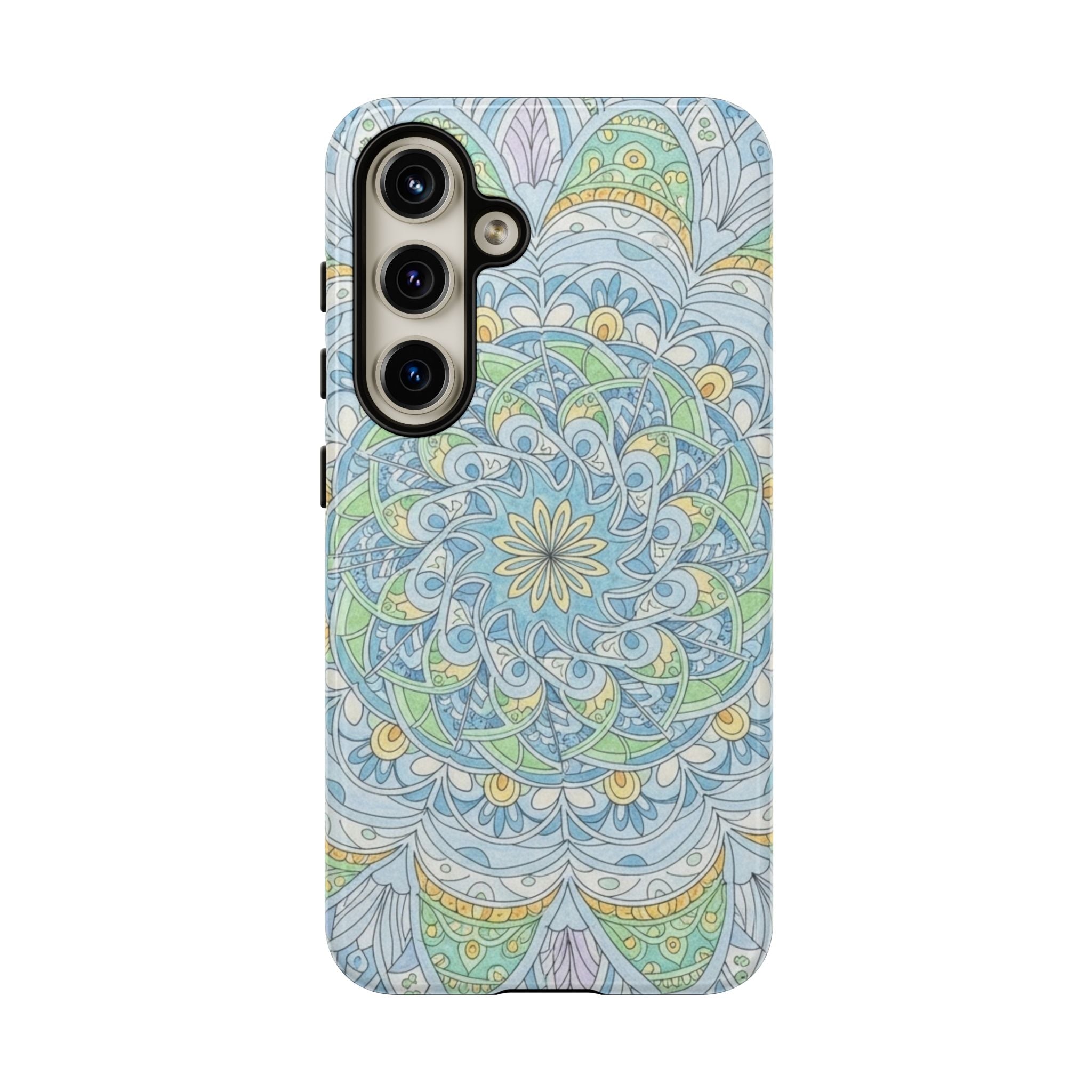 Mandala Floral Phone Case — Pastel Boho Tough Case