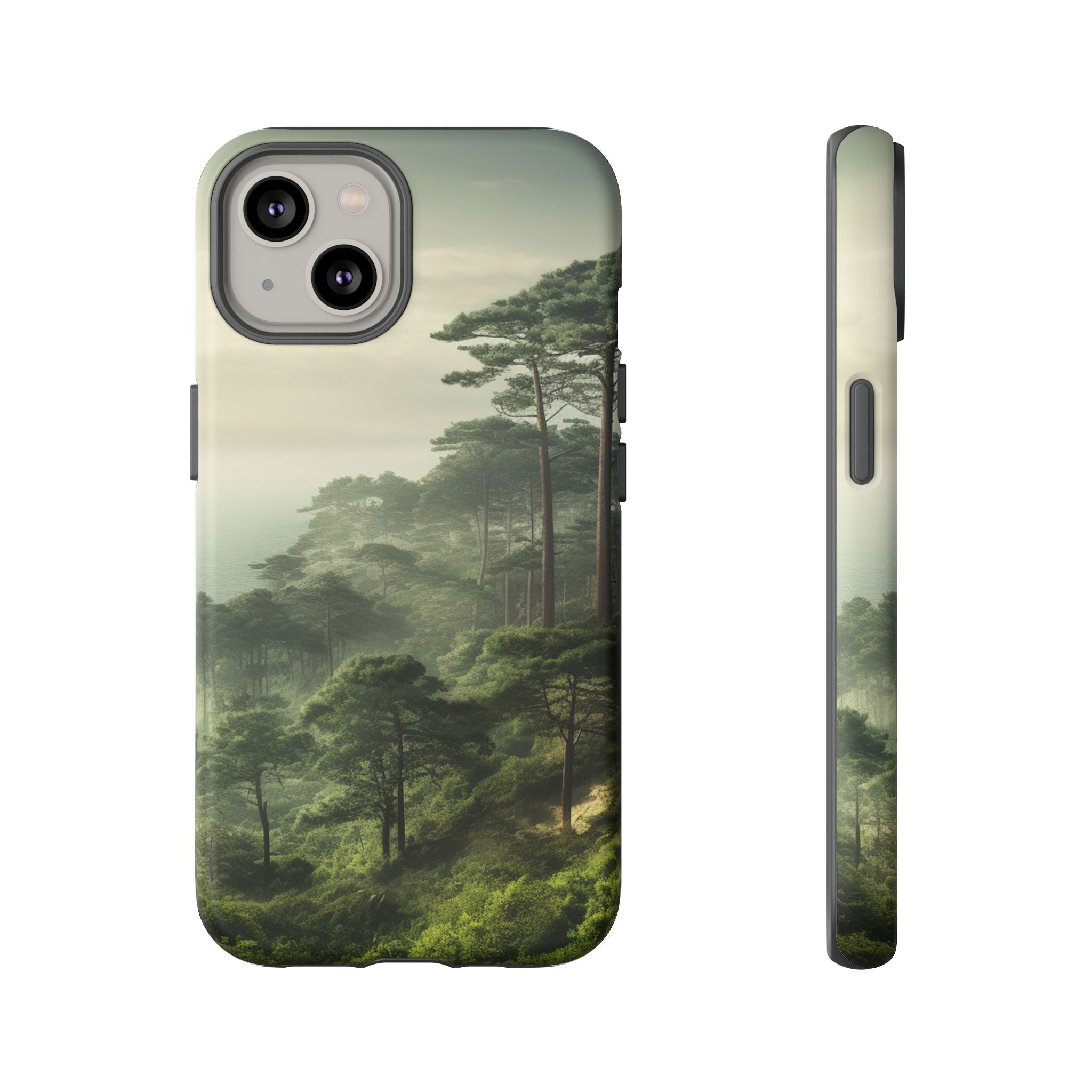 Phone Case, Tough Case for iPhone, Forest Print Phone Cover, Nature Lover Gift, Protective Phone Case, Outdoor Adventure Accessory