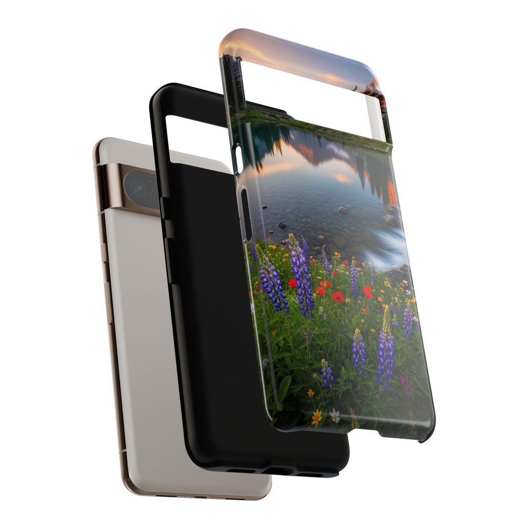 Mountain Wildflower Phone Case — Scenic Nature Tough Case