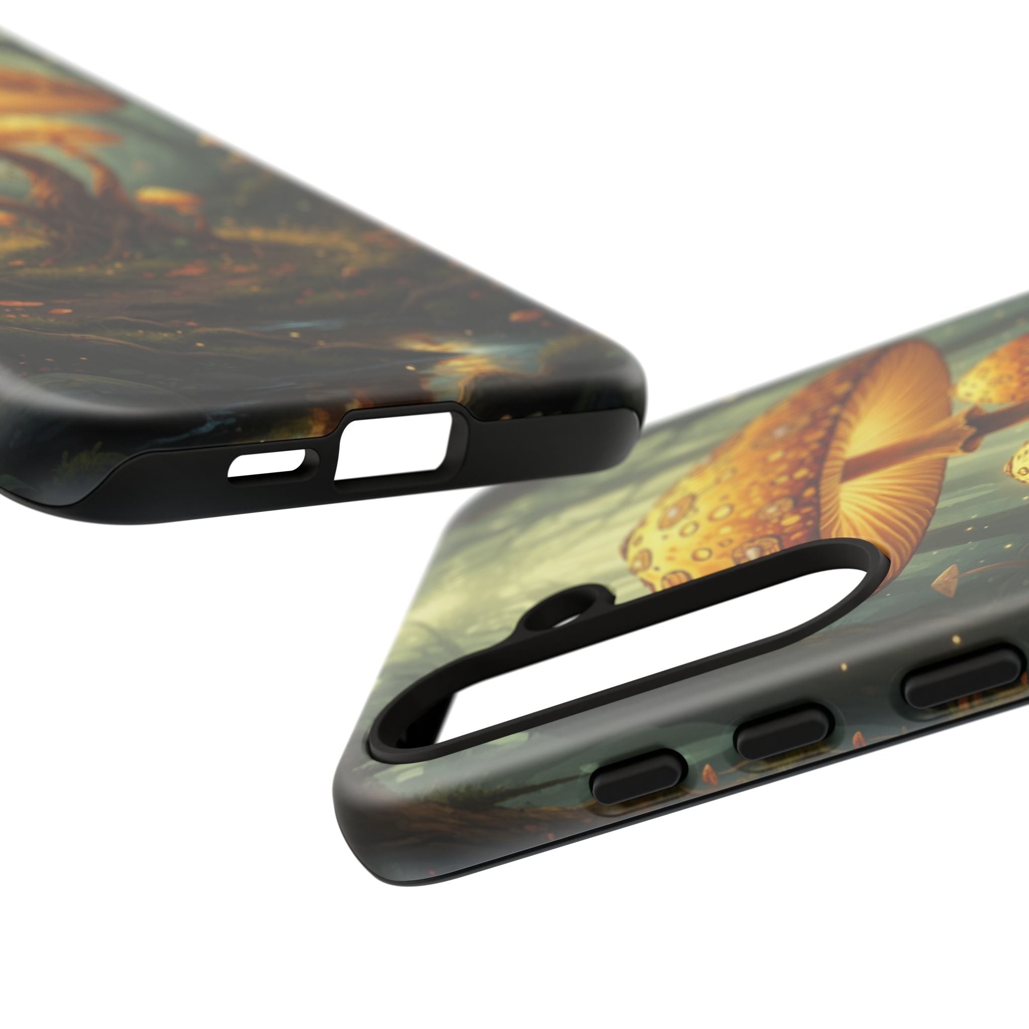 Mushroom Forest Tough Phone Case — Protective Fantasy Nature Design