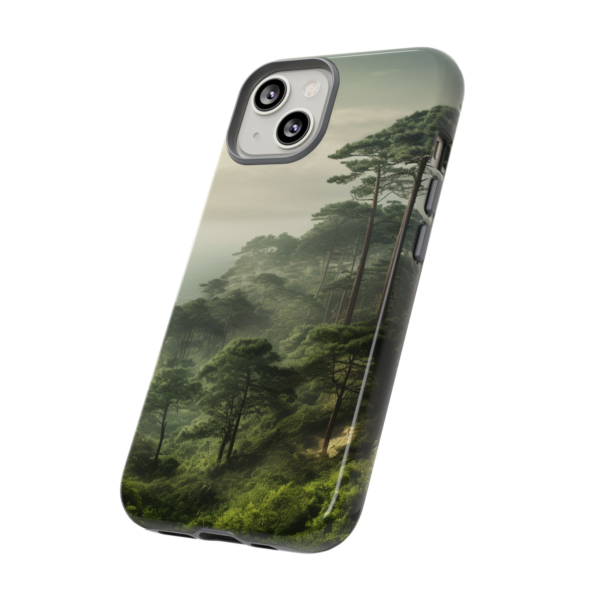 Phone Case, Tough Case for iPhone, Forest Print Phone Cover, Nature Lover Gift, Protective Phone Case, Outdoor Adventure Accessory