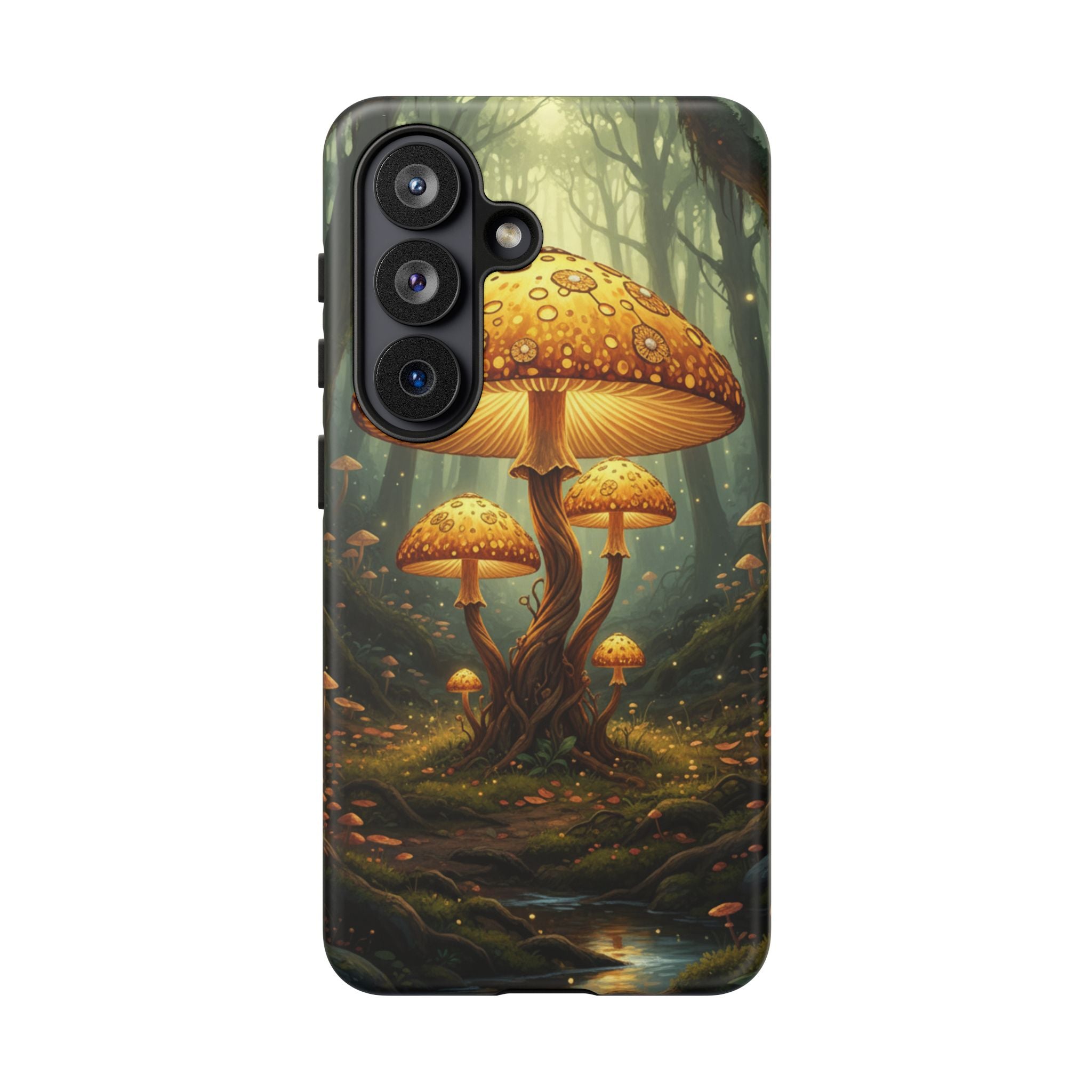 Mushroom Forest Tough Phone Case — Protective Fantasy Nature Design
