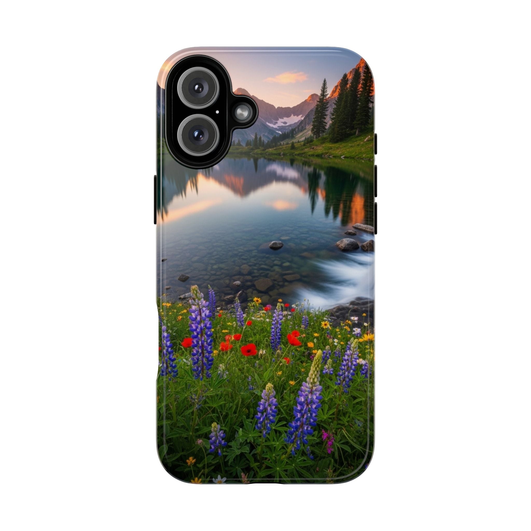 Mountain Wildflower Phone Case — Scenic Nature Tough Case