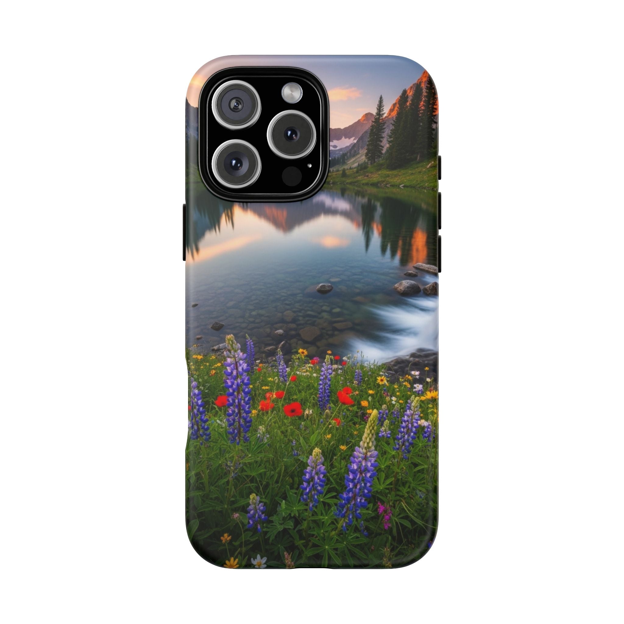Mountain Wildflower Phone Case — Scenic Nature Tough Case