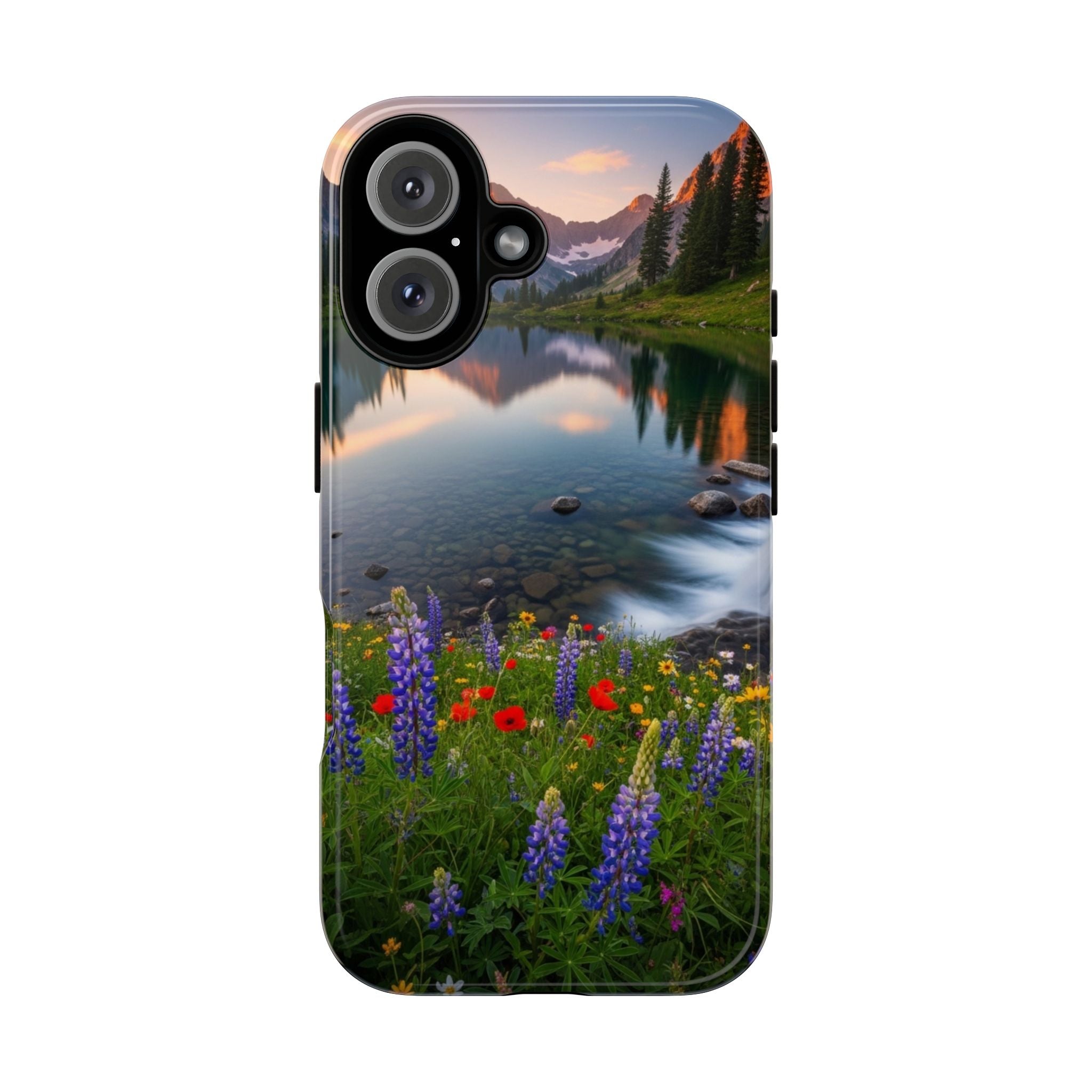 Mountain Wildflower Phone Case — Scenic Nature Tough Case