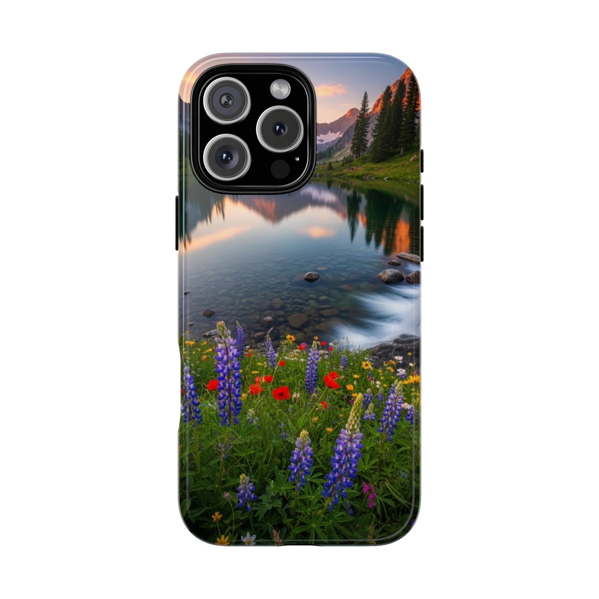 Mountain Wildflower Phone Case — Scenic Nature Tough Case