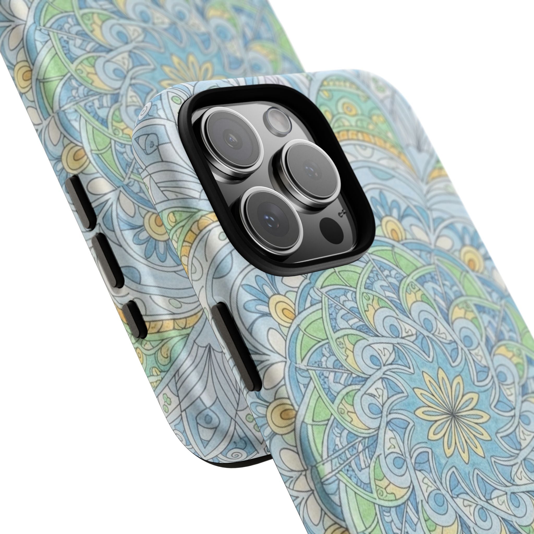 Mandala Floral Phone Case — Pastel Boho Tough Case