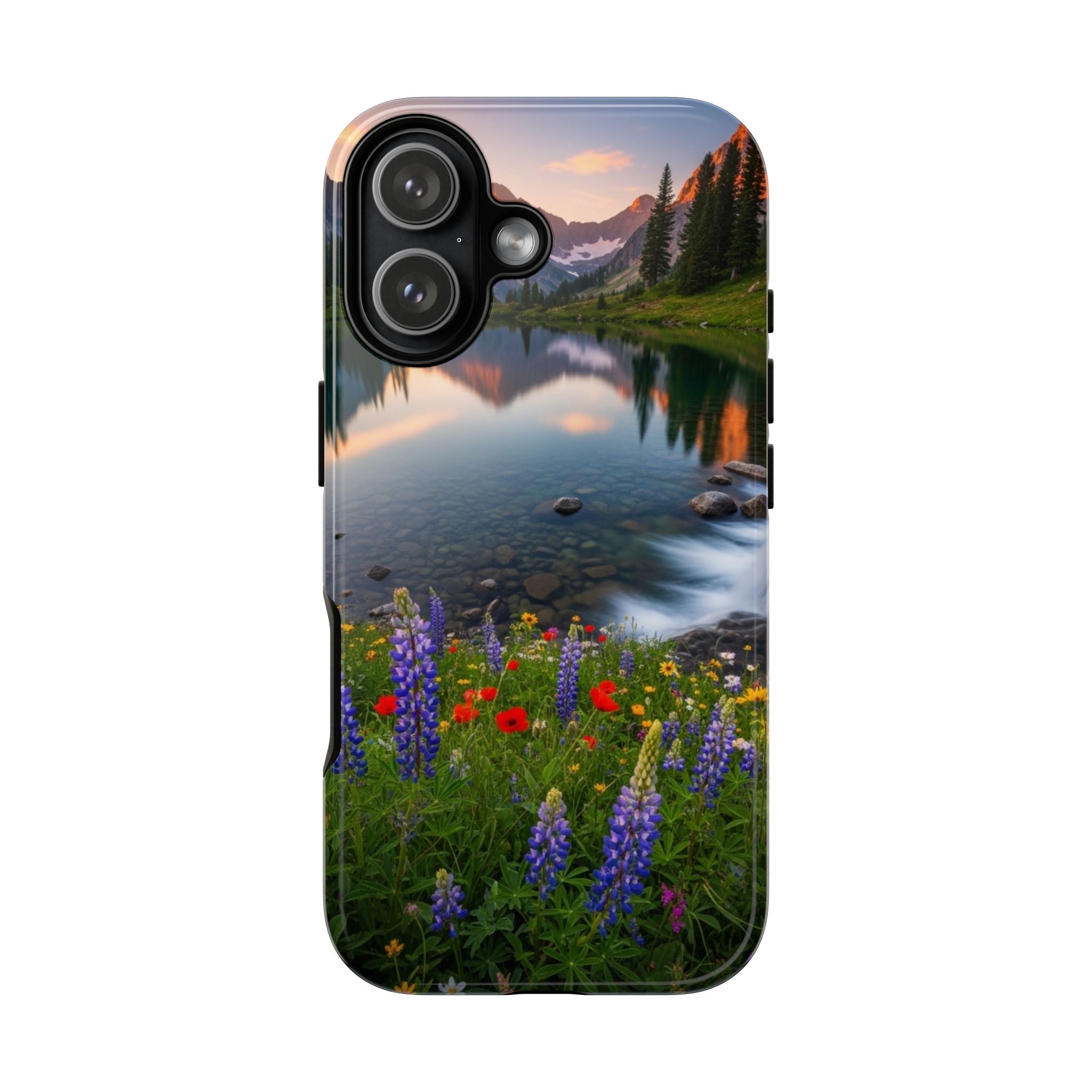 Mountain Wildflower Phone Case — Scenic Nature Tough Case