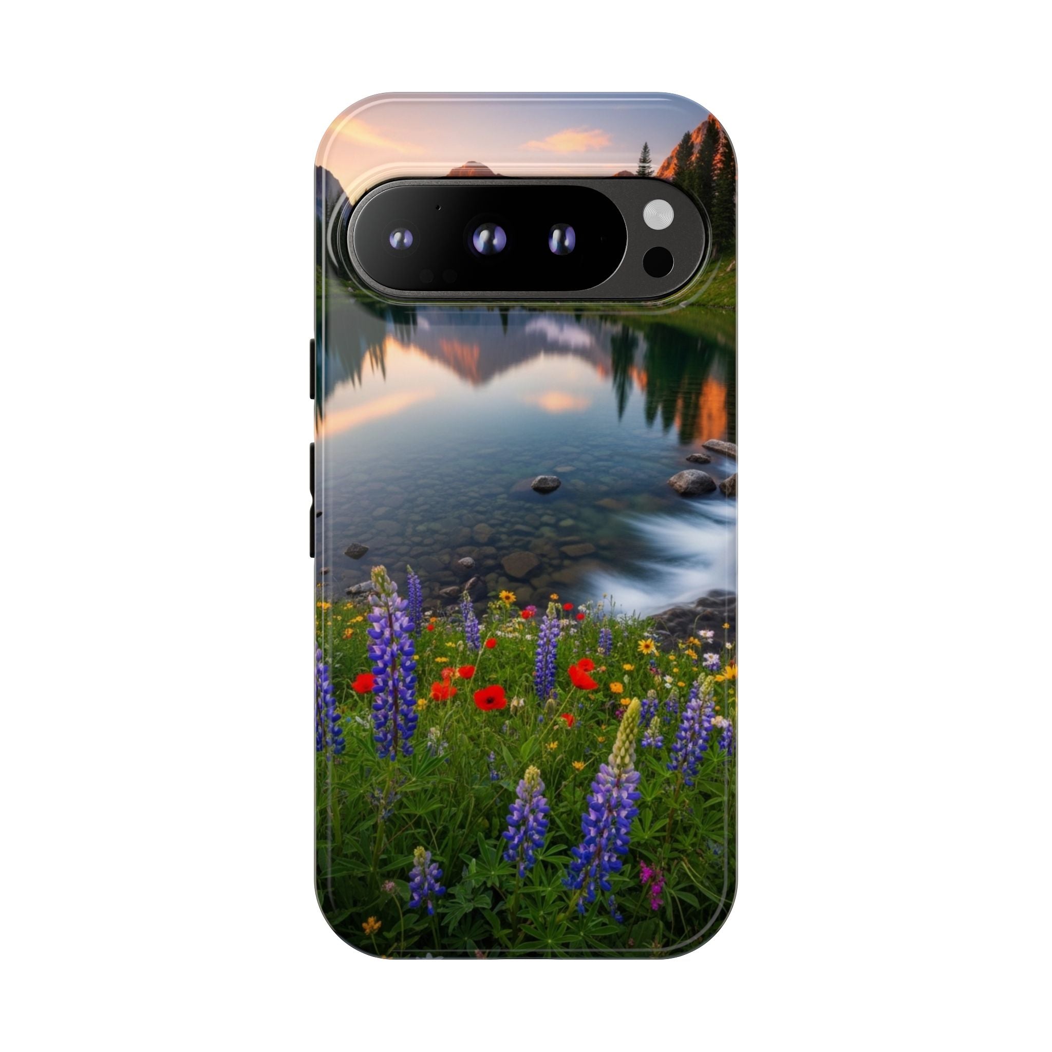 Mountain Wildflower Phone Case — Scenic Nature Tough Case