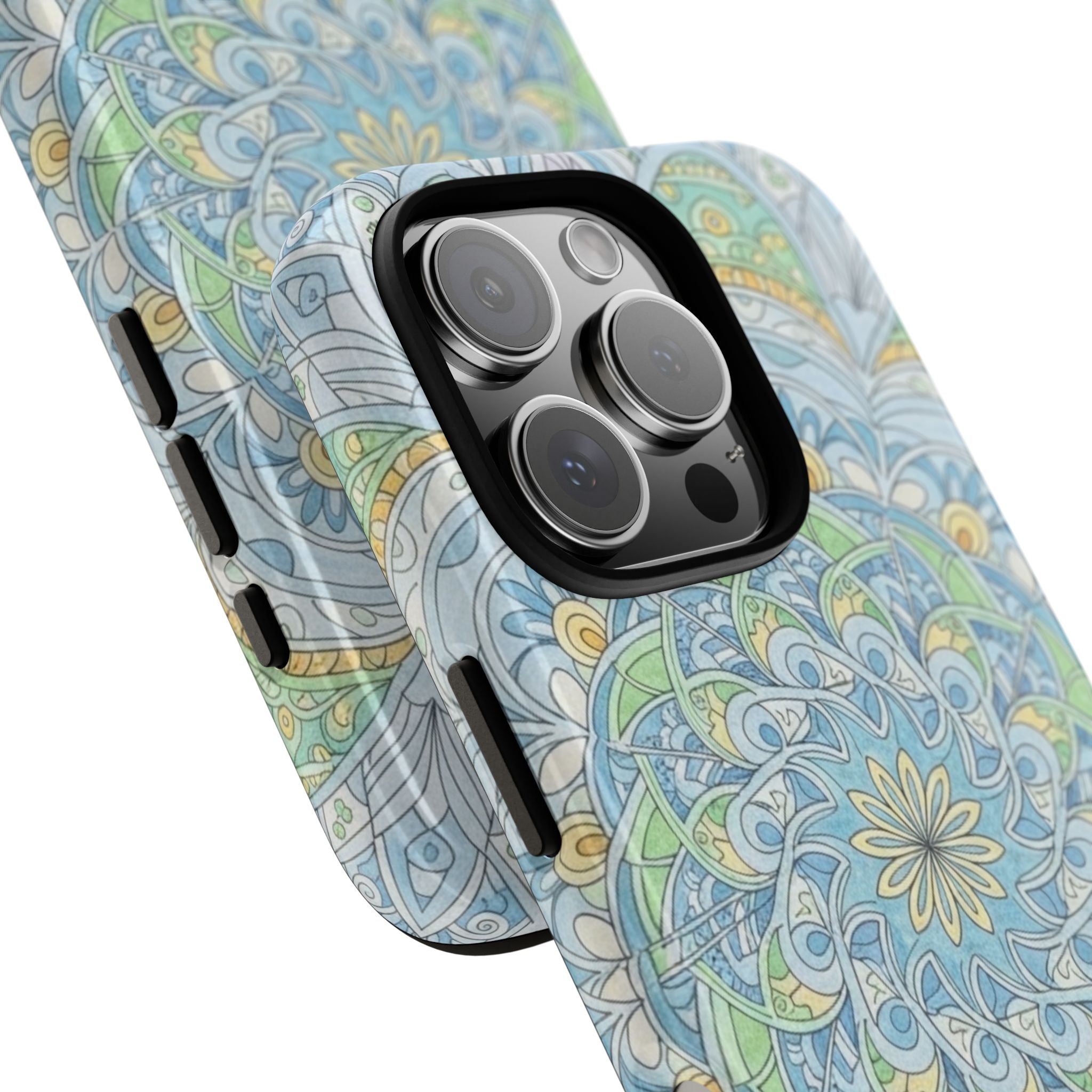 Mandala Floral Phone Case — Pastel Boho Tough Case