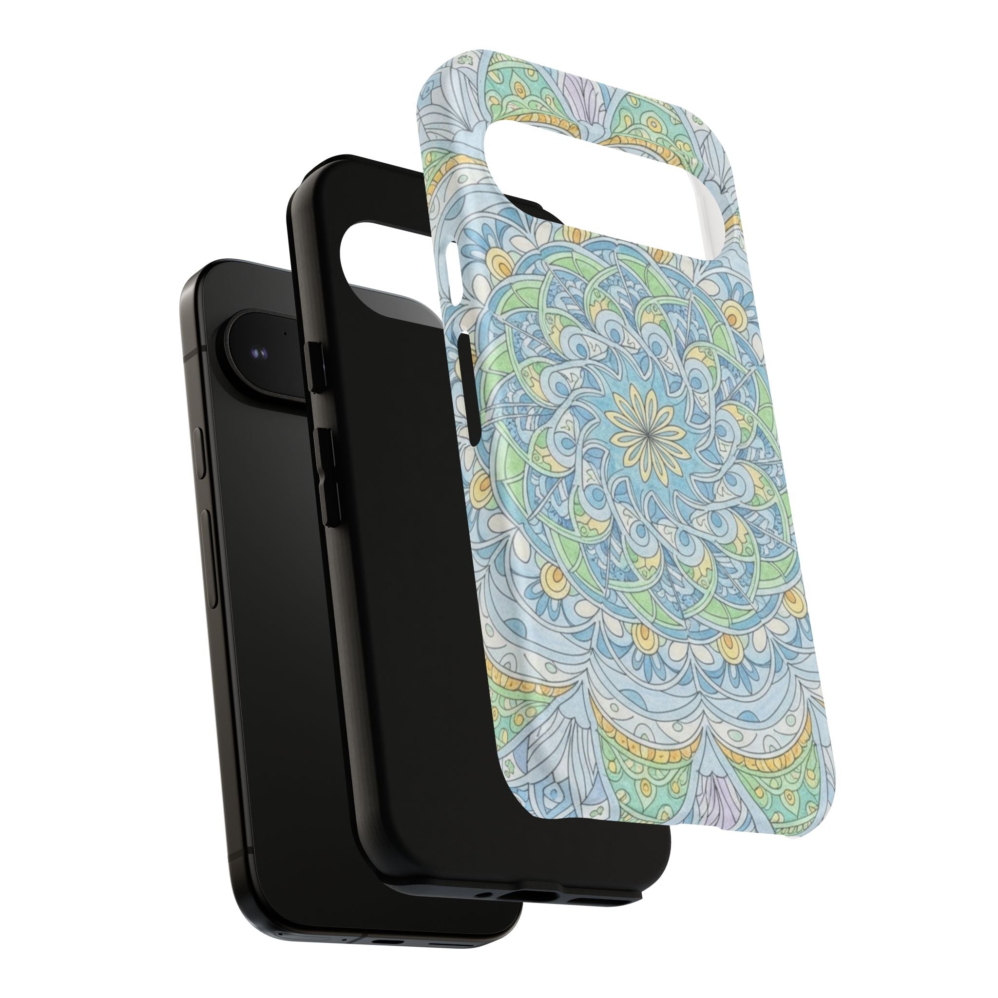 Mandala Floral Phone Case — Pastel Boho Tough Case