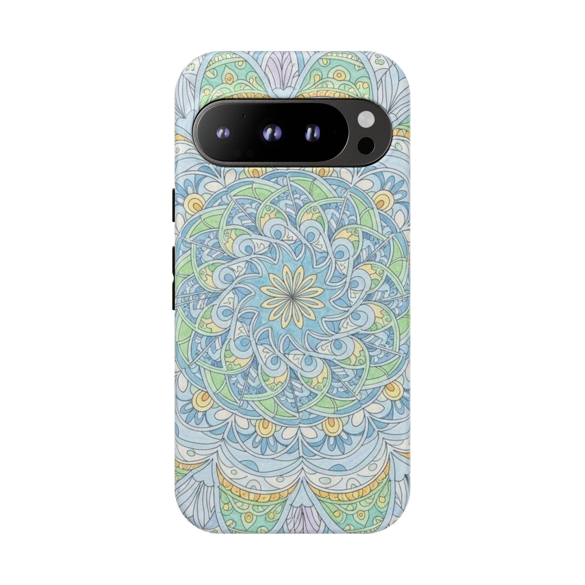 Mandala Floral Phone Case — Pastel Boho Tough Case