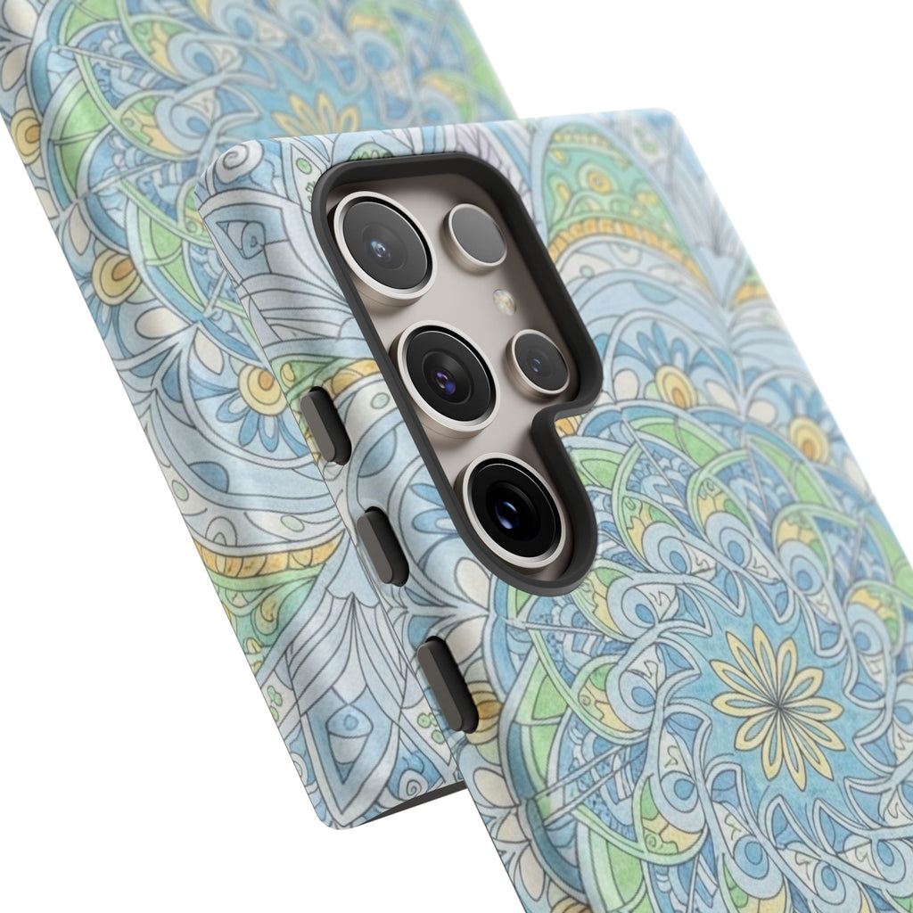 Mandala Floral Phone Case — Pastel Boho Tough Case