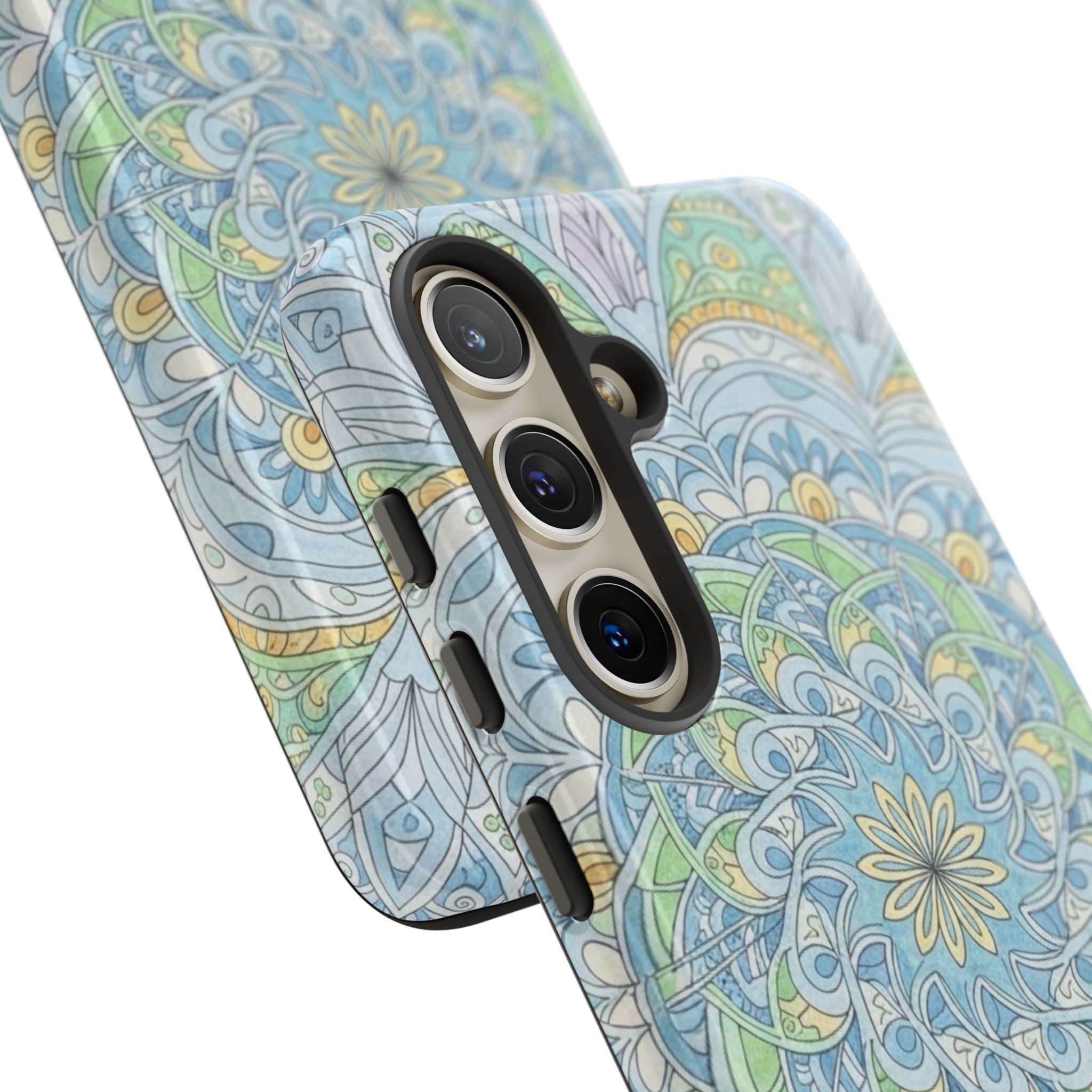 Mandala Floral Phone Case — Pastel Boho Tough Case