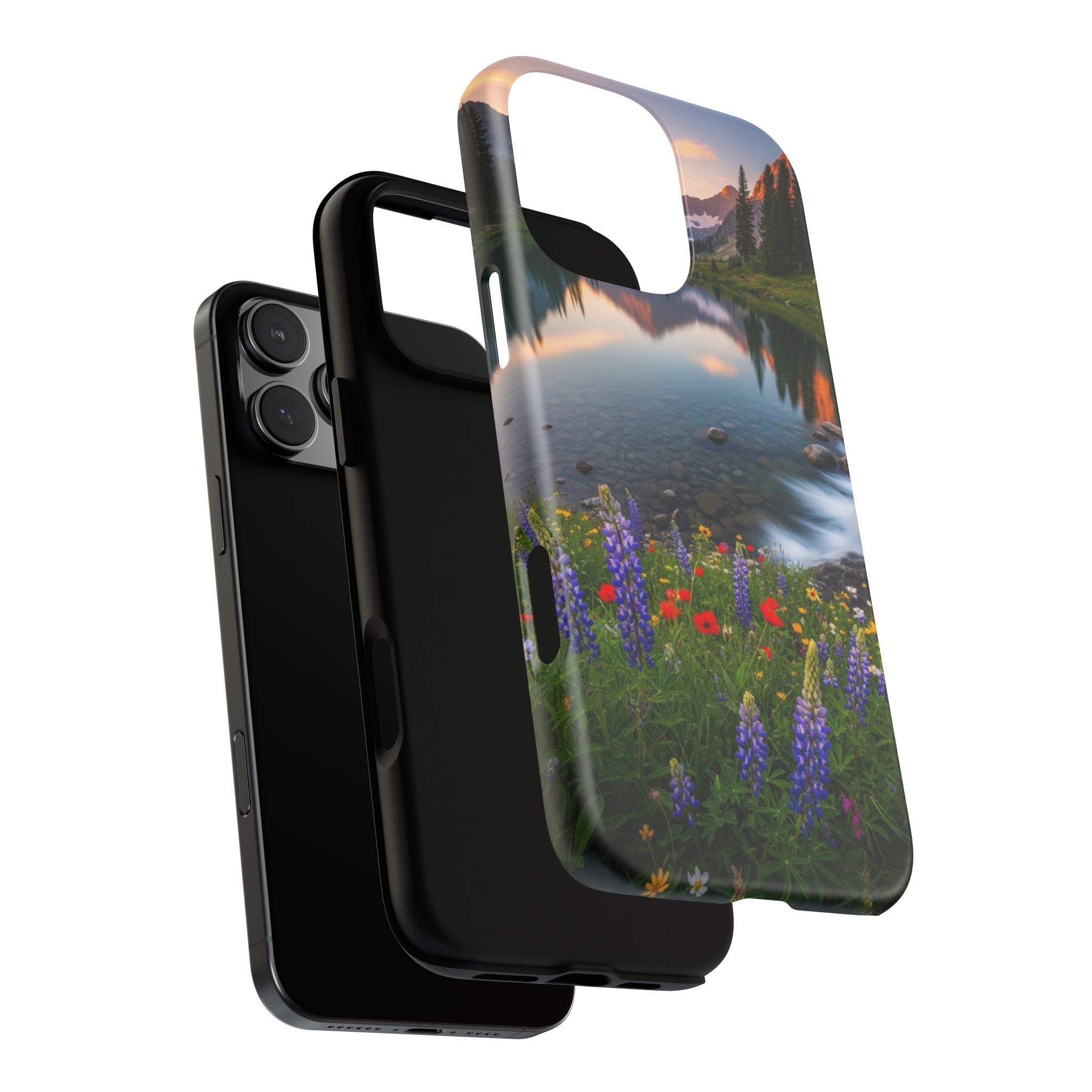 Mountain Wildflower Phone Case — Scenic Nature Tough Case