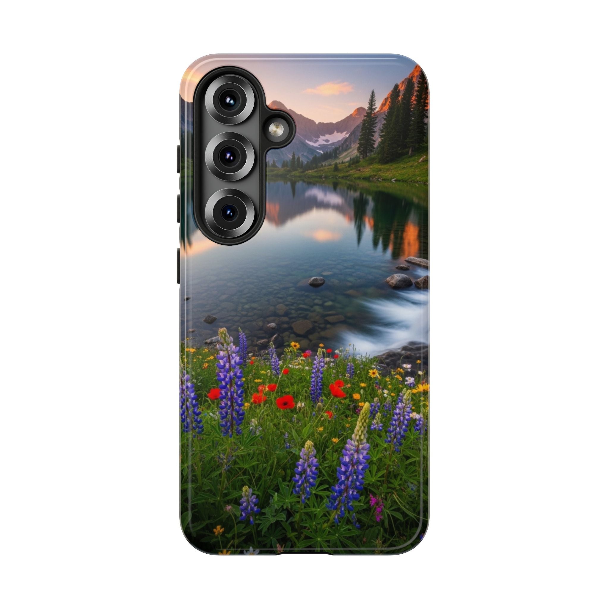 Mountain Wildflower Phone Case — Scenic Nature Tough Case