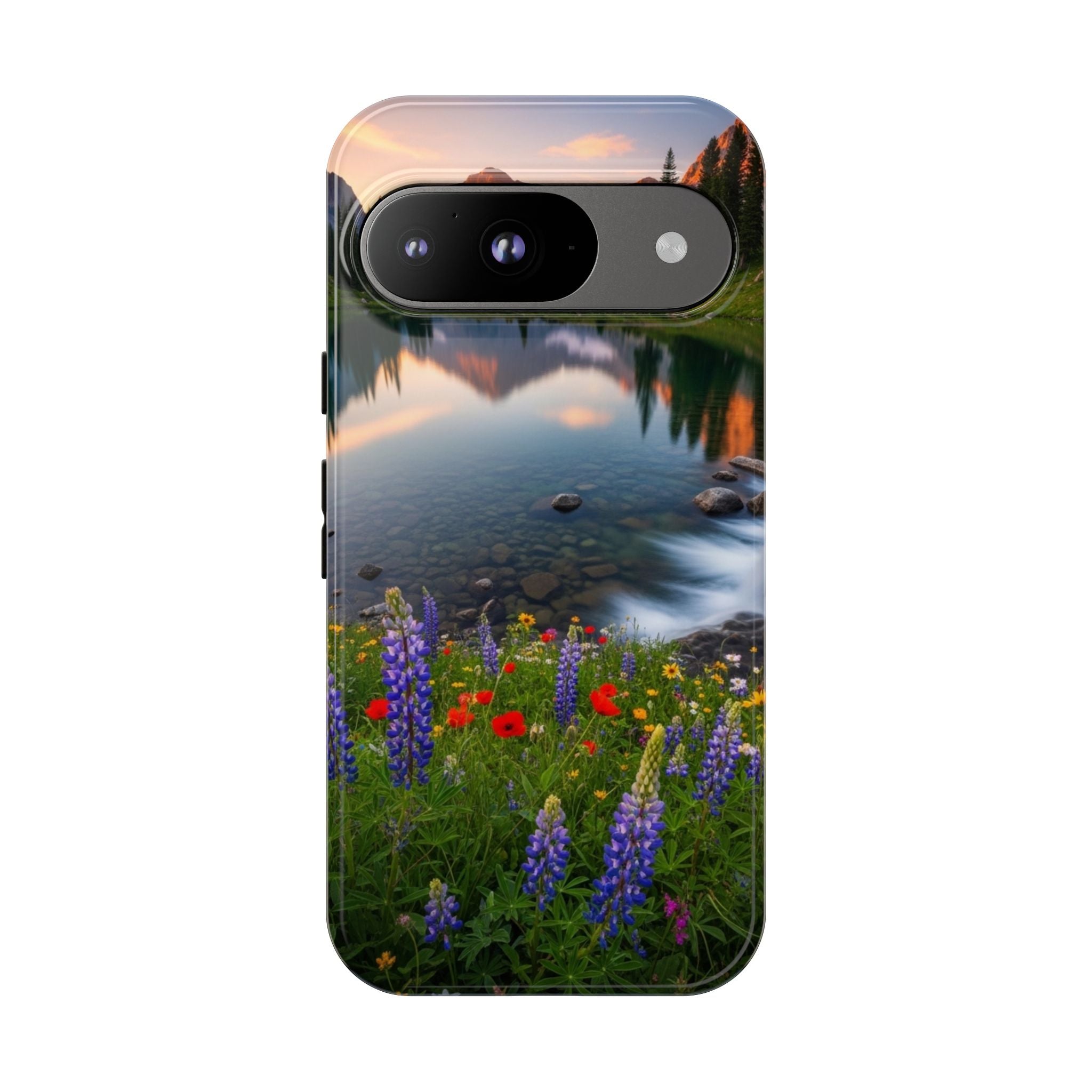 Mountain Wildflower Phone Case — Scenic Nature Tough Case