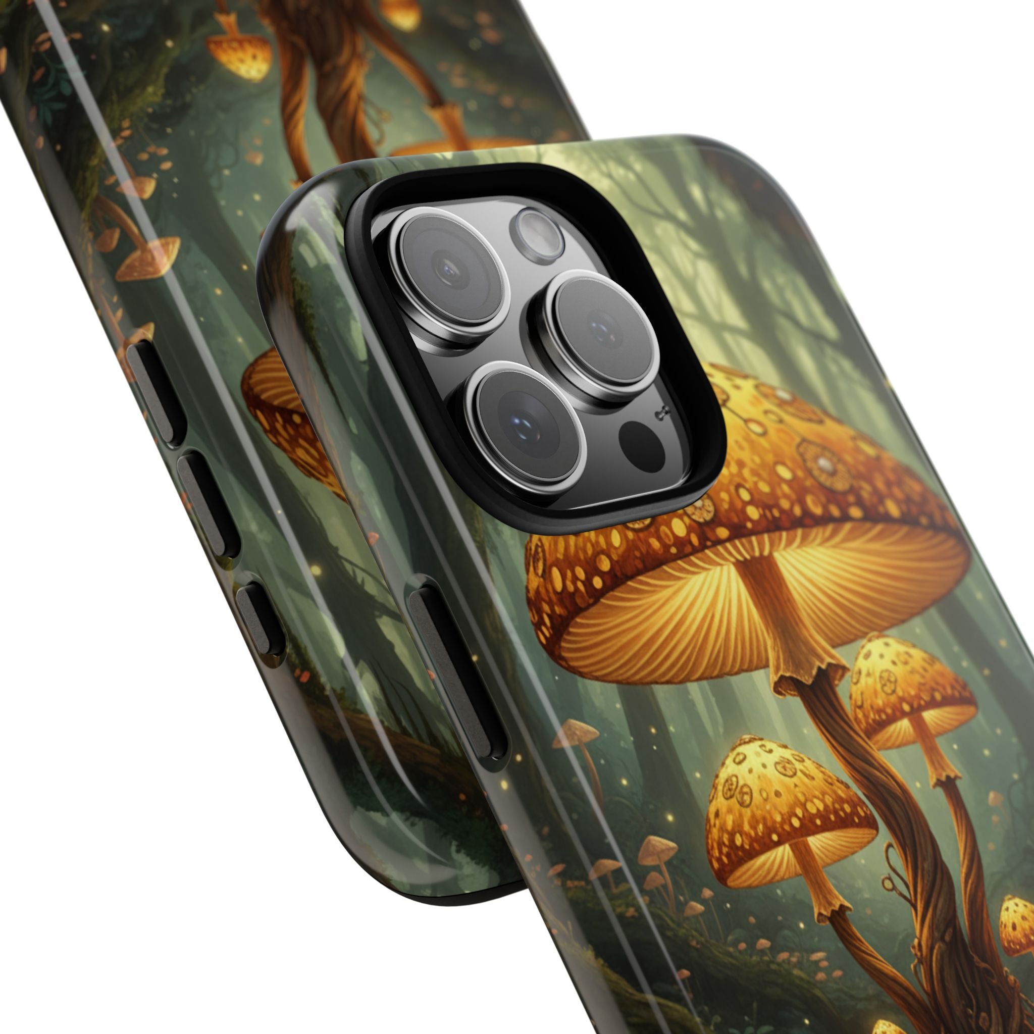 Mushroom Forest Tough Phone Case — Protective Fantasy Nature Design
