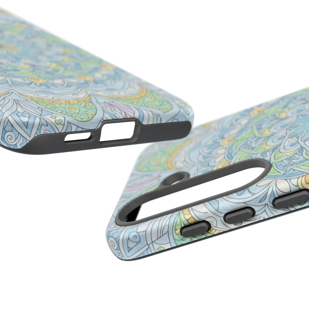 Mandala Floral Phone Case — Pastel Boho Tough Case