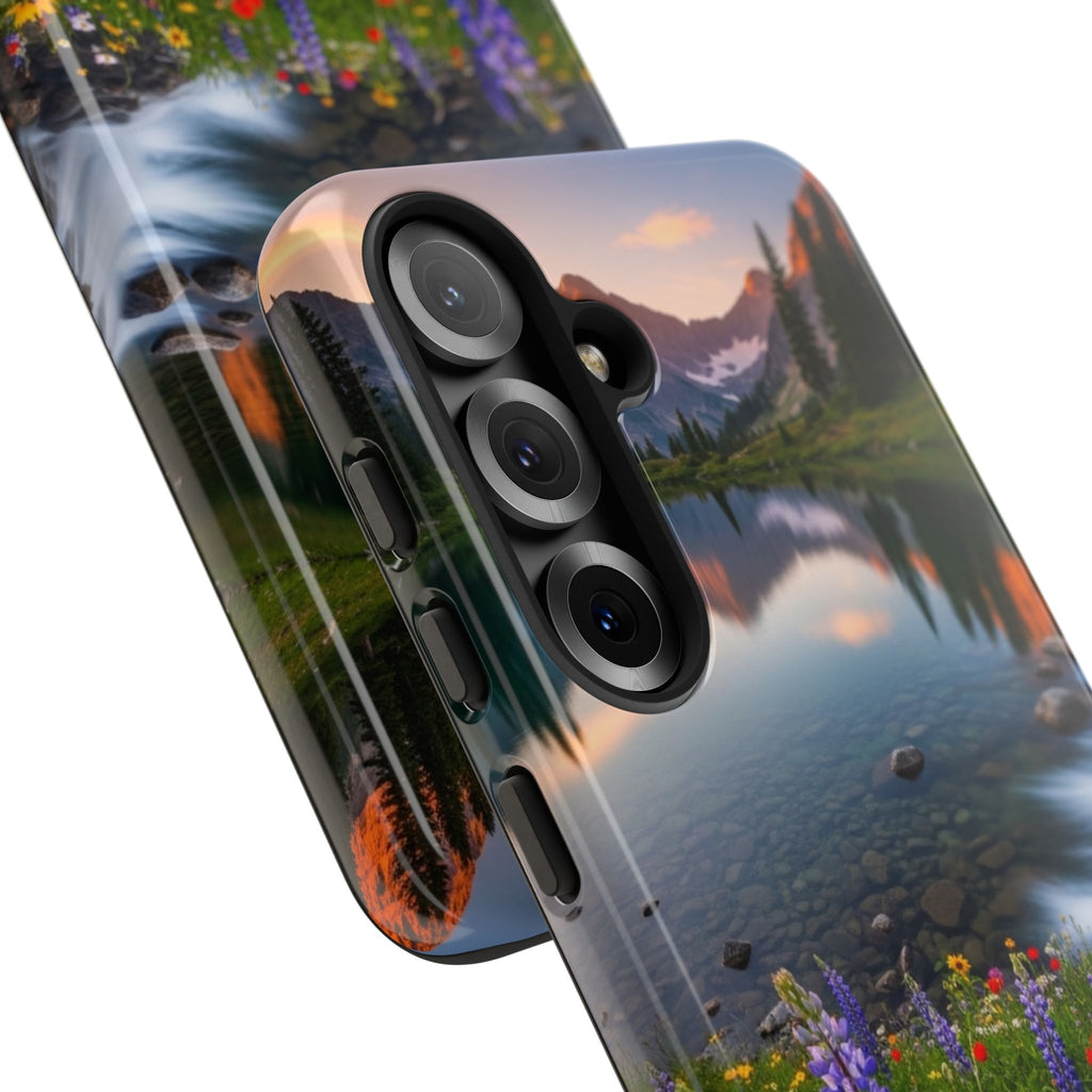 Mountain Wildflower Phone Case — Scenic Nature Tough Case