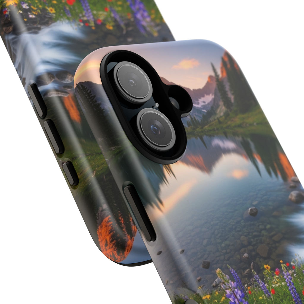 Mountain Wildflower Phone Case — Scenic Nature Tough Case