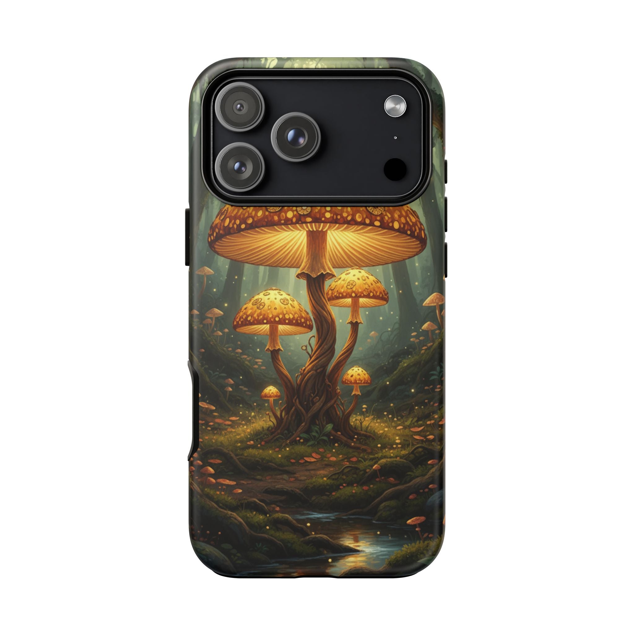 Mushroom Forest Tough Phone Case — Protective Fantasy Nature Design