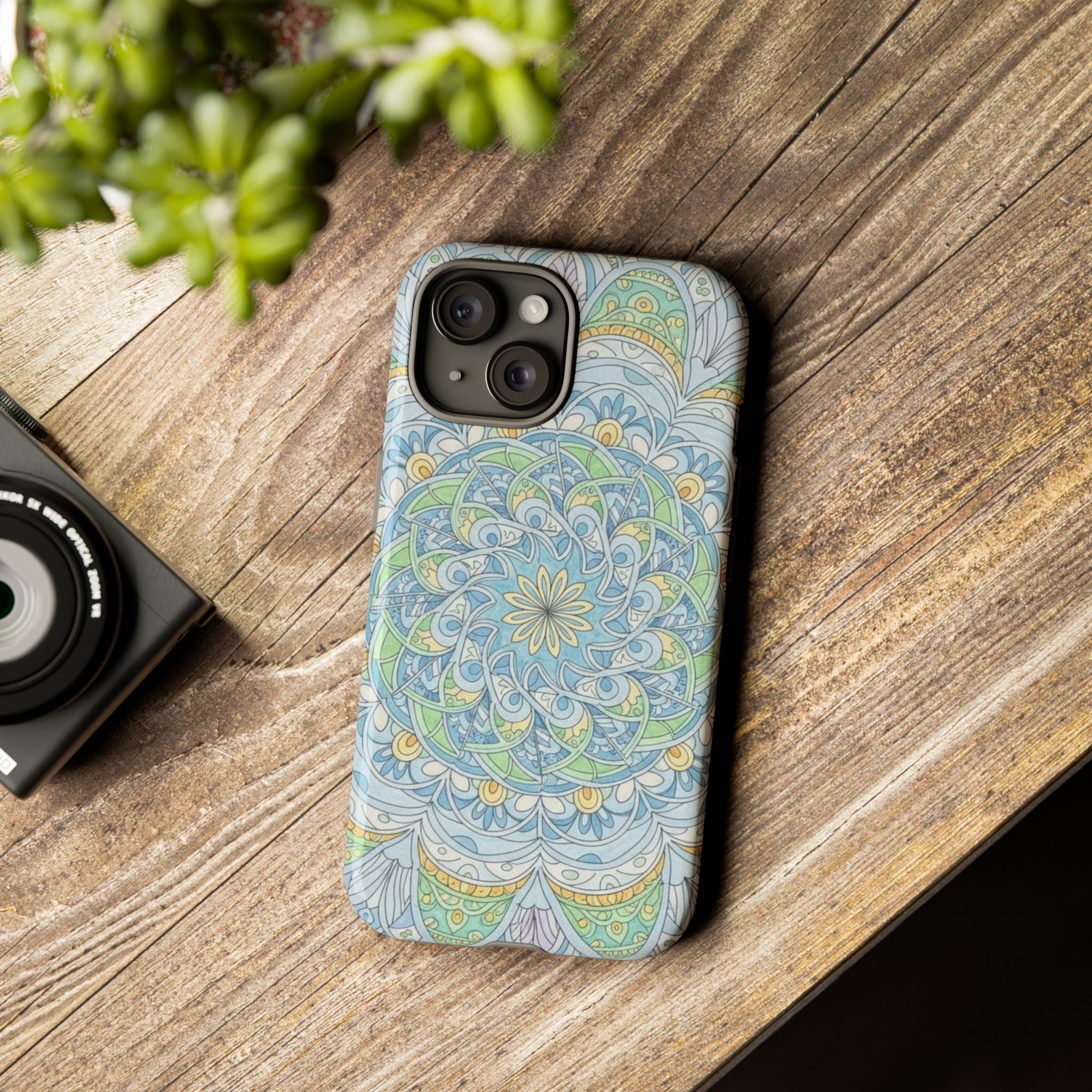 Mandala Floral Phone Case — Pastel Boho Tough Case