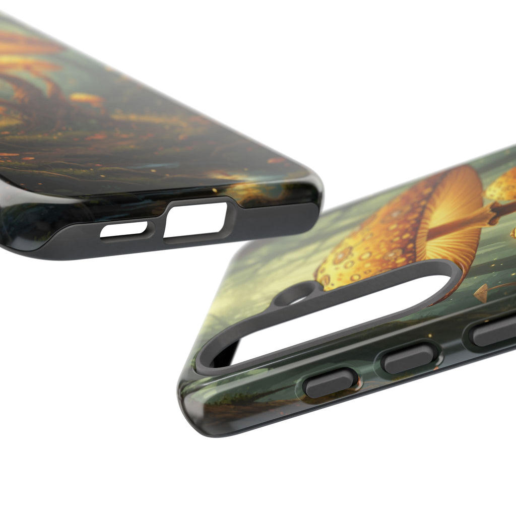 Mushroom Forest Tough Phone Case — Protective Fantasy Nature Design