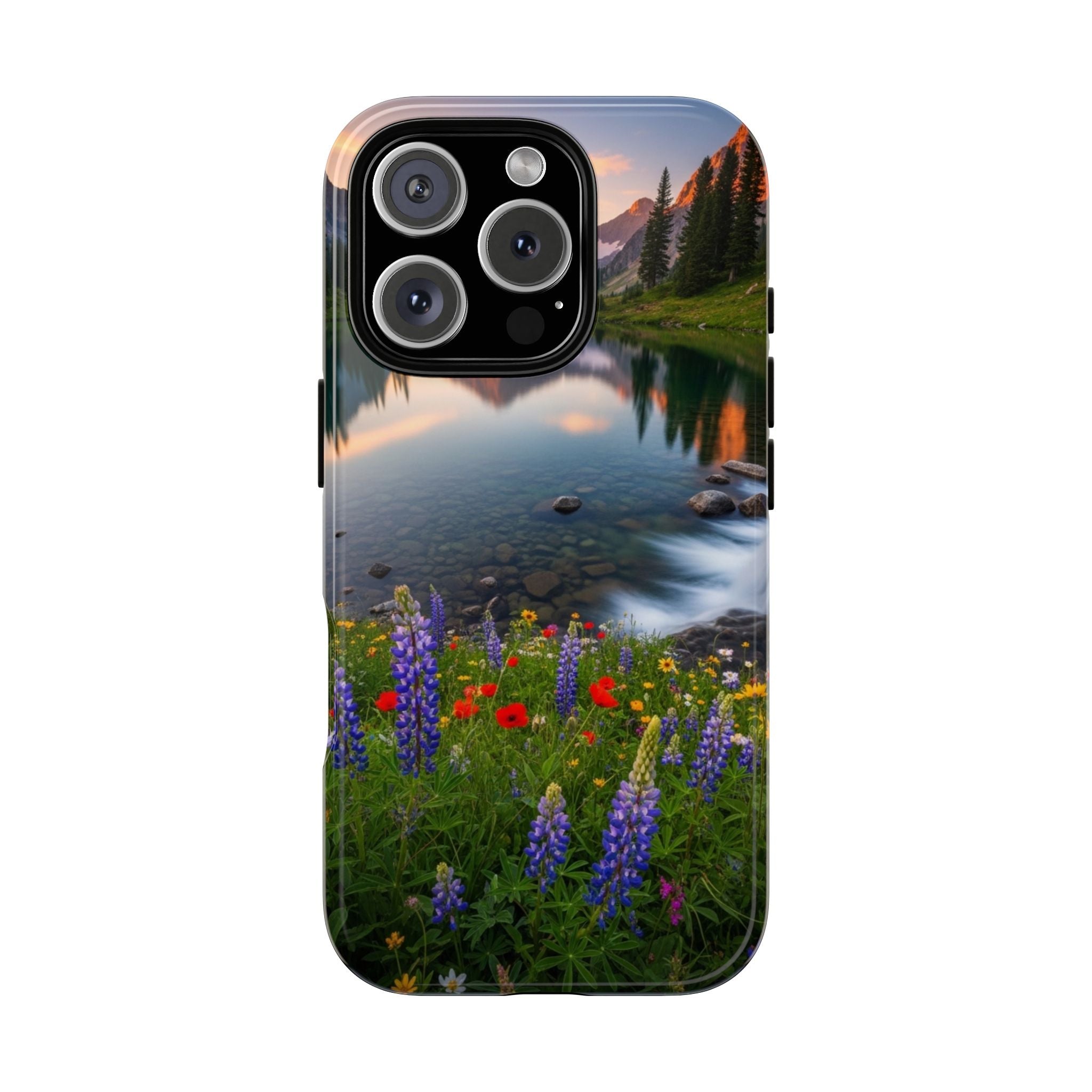 Mountain Wildflower Phone Case — Scenic Nature Tough Case