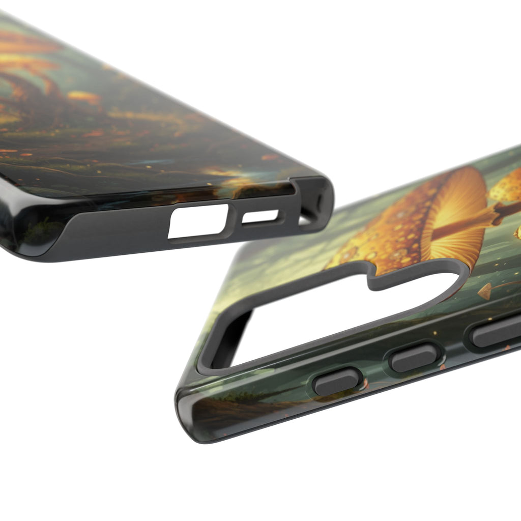 Mushroom Forest Tough Phone Case — Protective Fantasy Nature Design