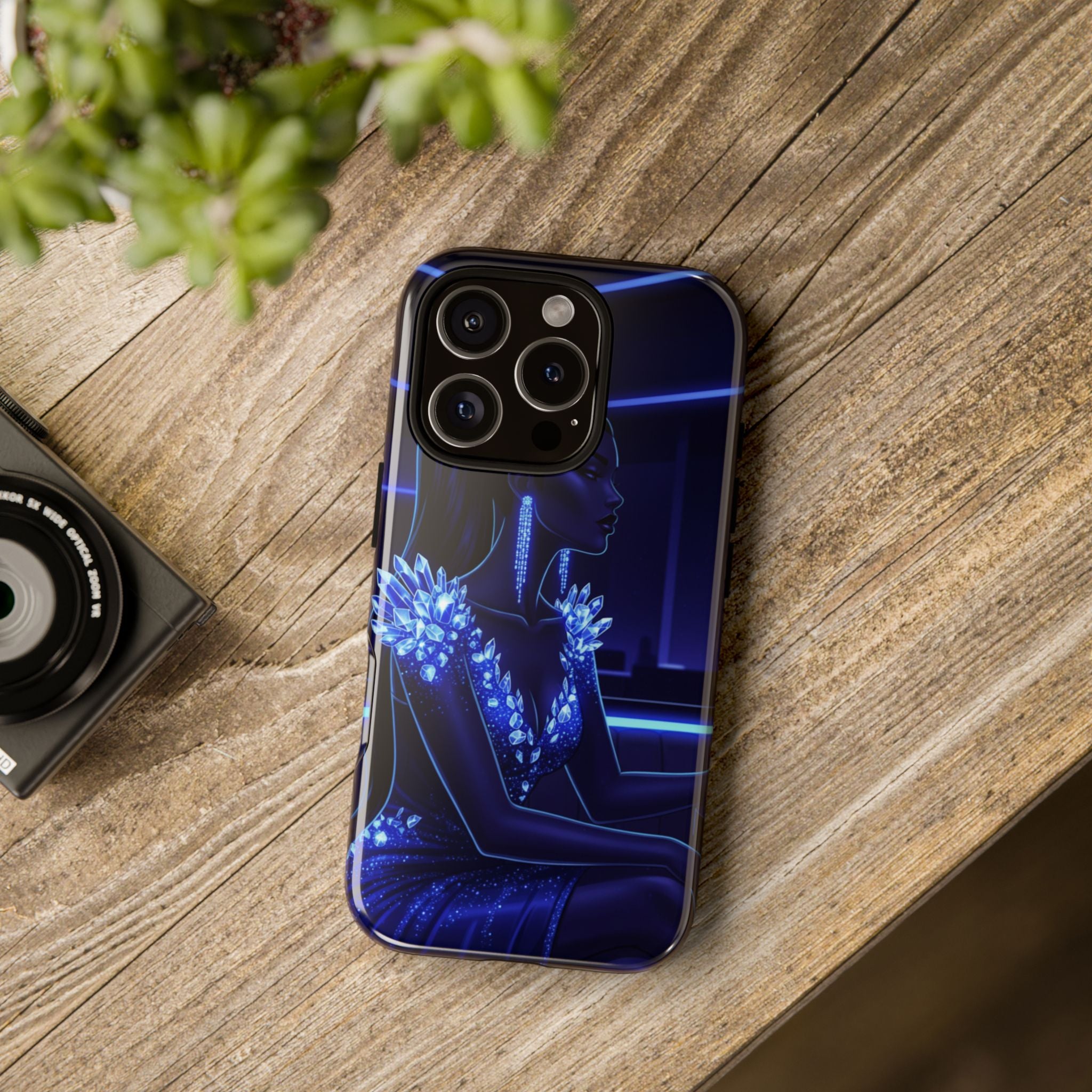 Neon Night Elegance Phone Case