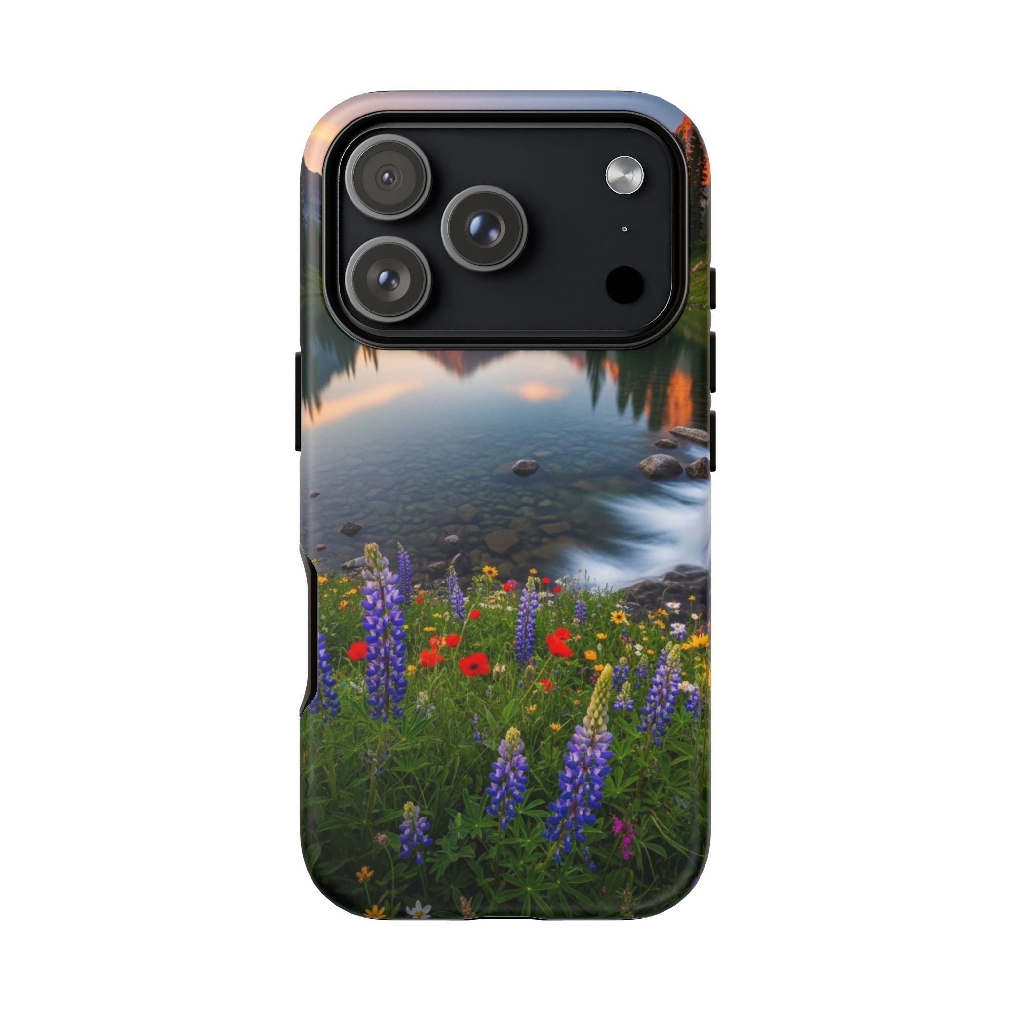 Mountain Wildflower Phone Case — Scenic Nature Tough Case