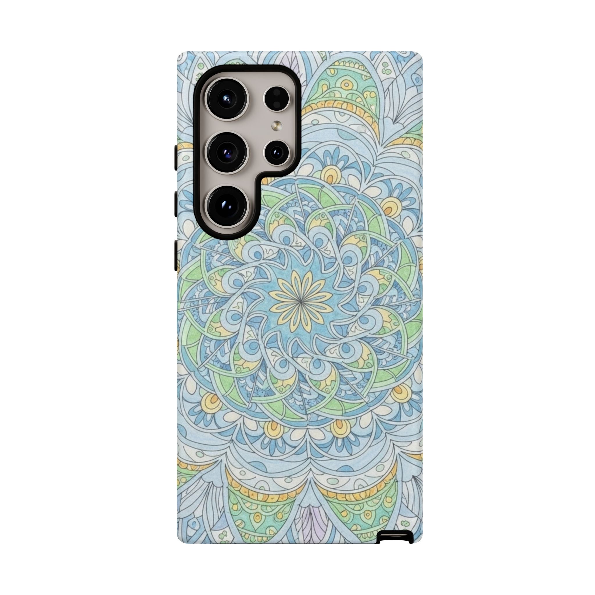 Mandala Floral Phone Case — Pastel Boho Tough Case