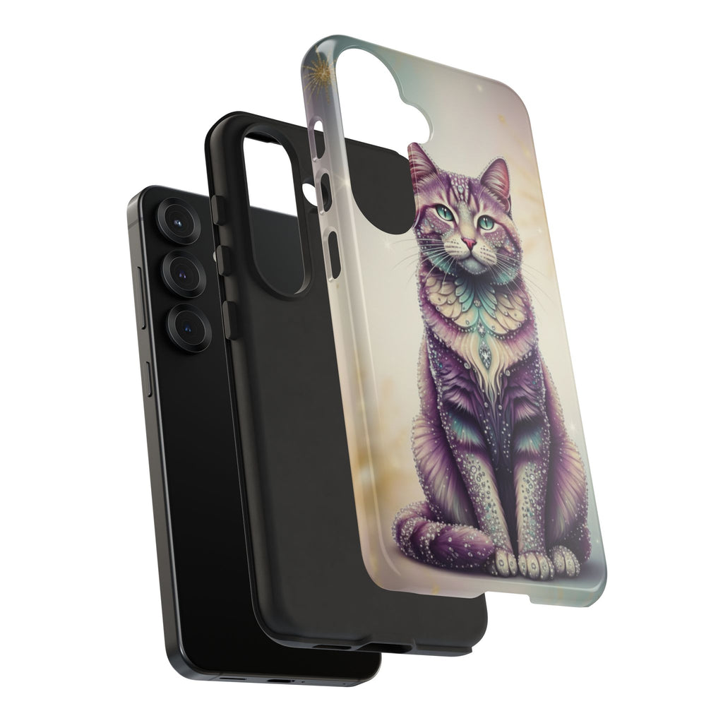 Mystic Cat Phone Case — Protective Tough Case with Enchanted Feline Design
