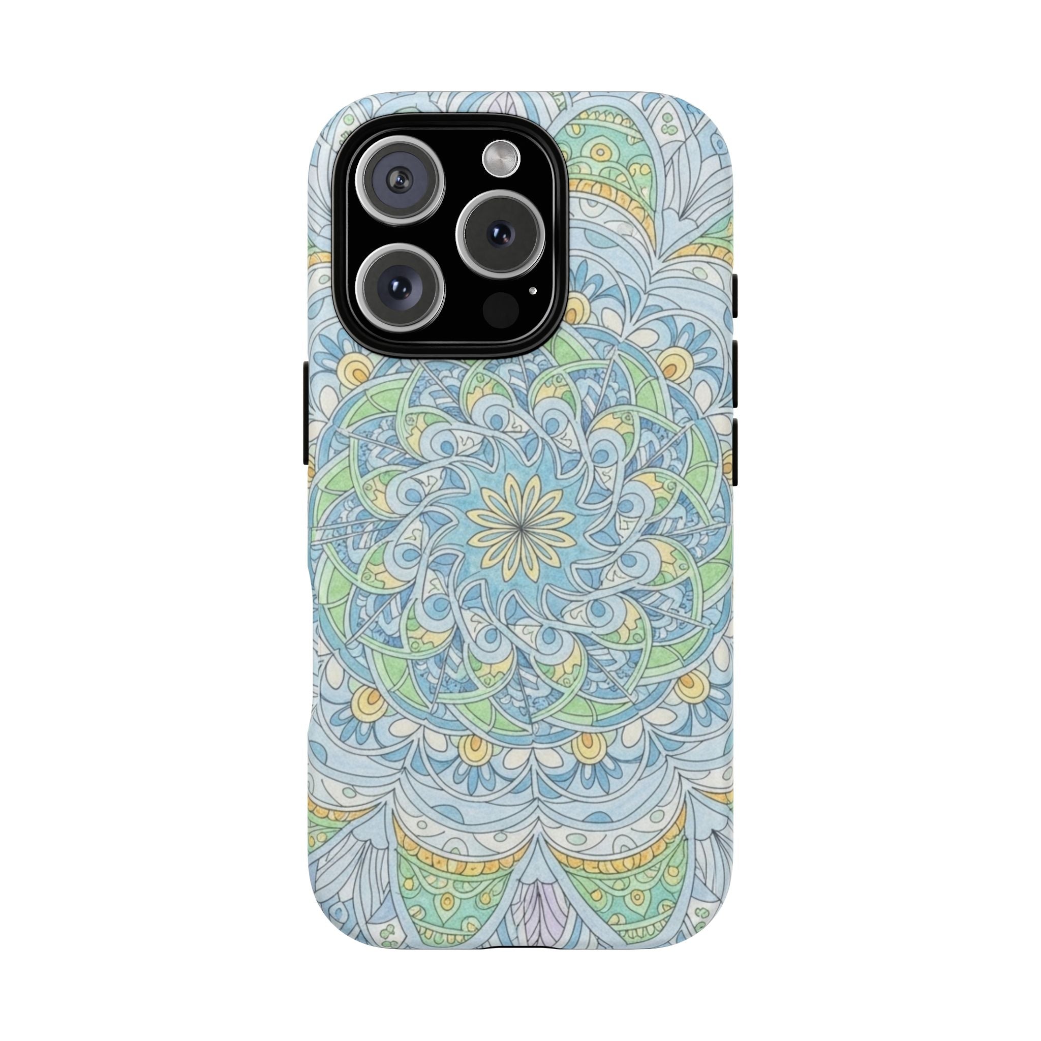 Mandala Floral Phone Case — Pastel Boho Tough Case
