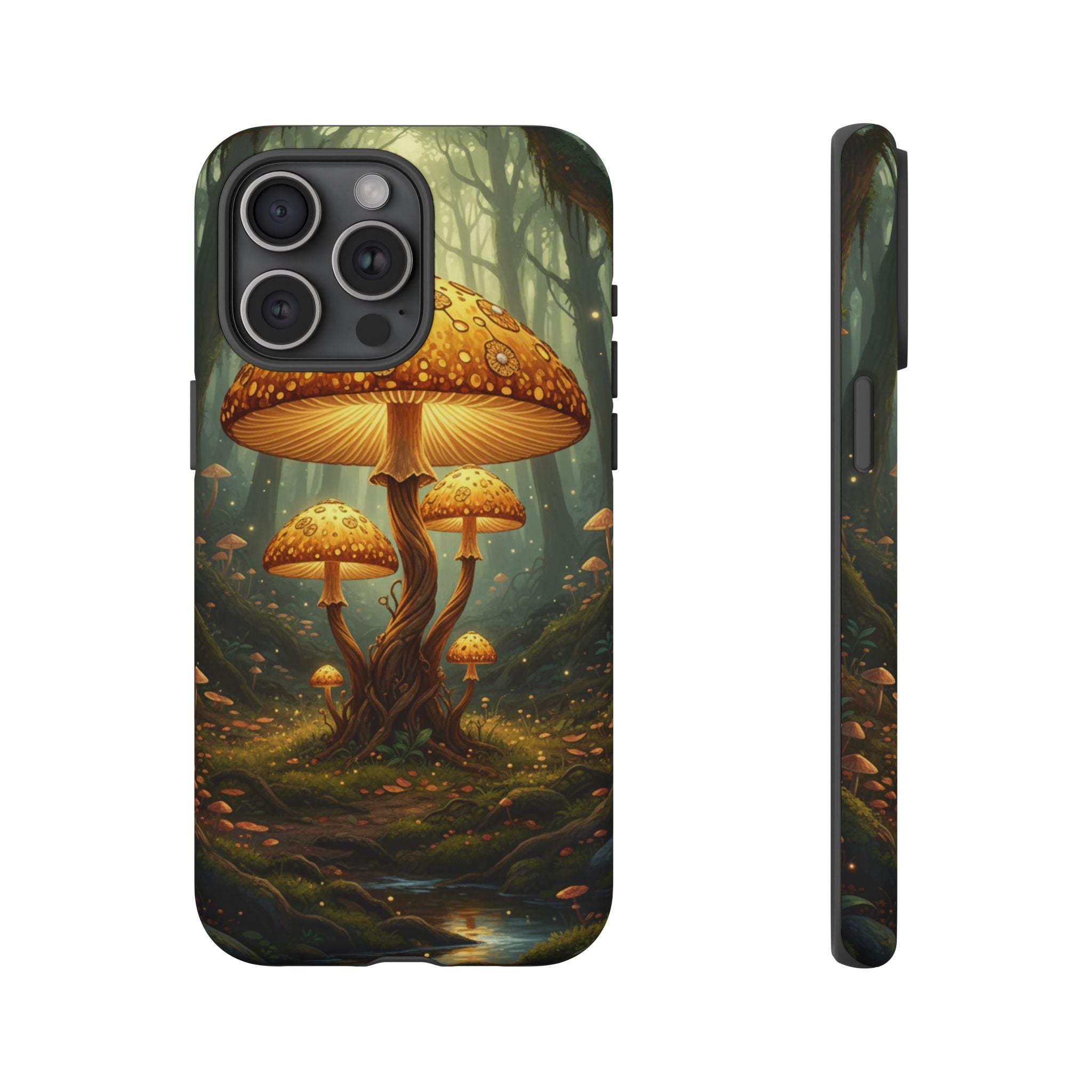 Mushroom Forest Tough Phone Case — Protective Fantasy Nature Design