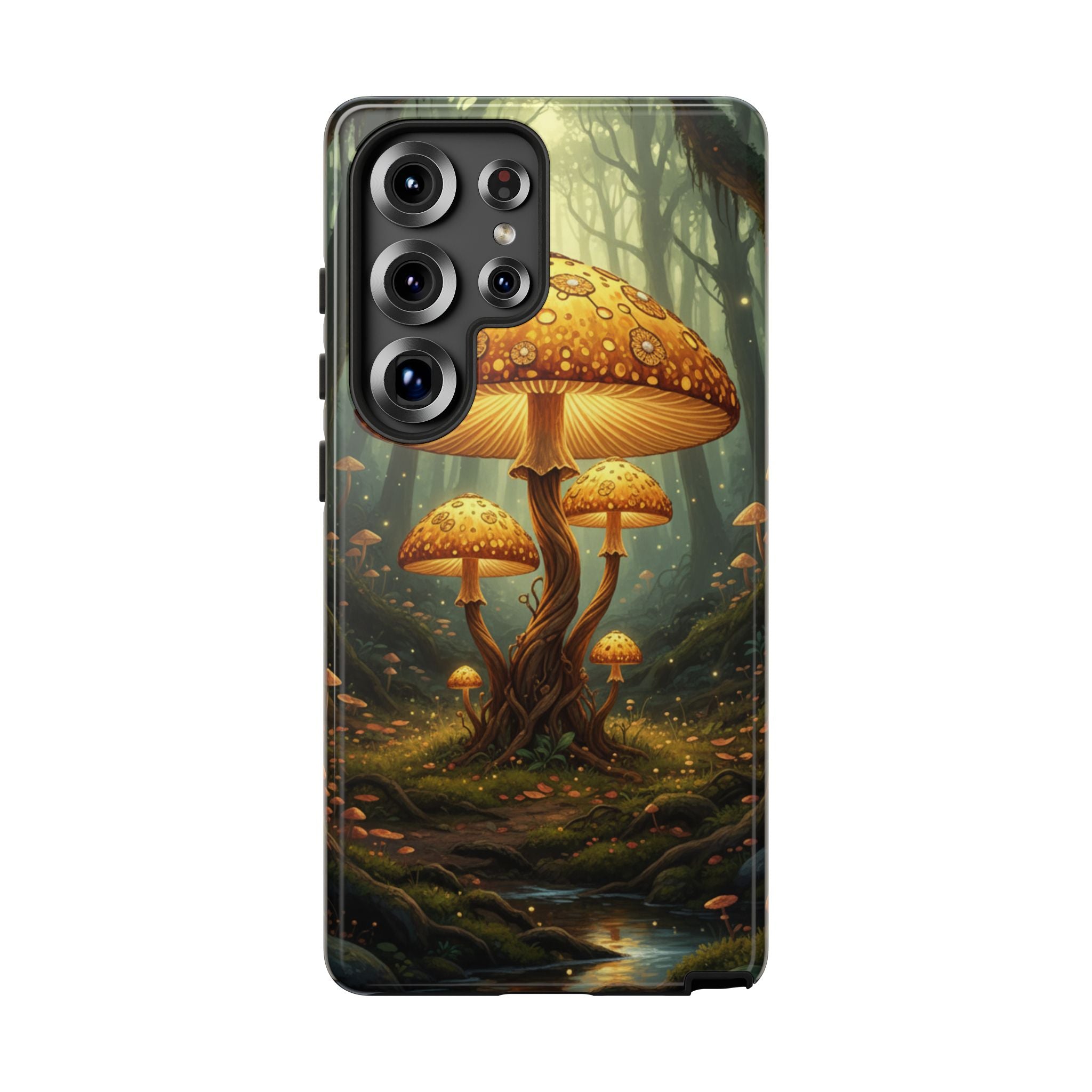 Mushroom Forest Tough Phone Case — Protective Fantasy Nature Design