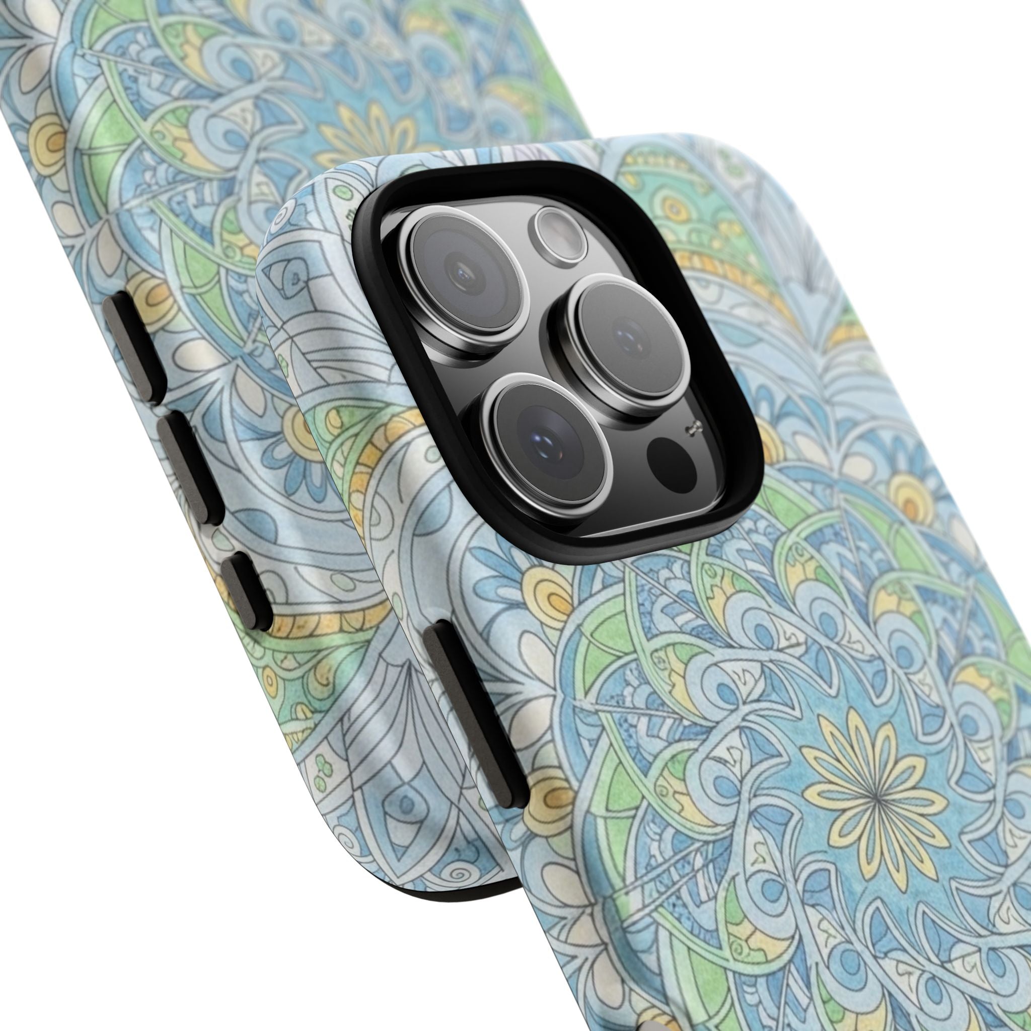 Mandala Floral Phone Case — Pastel Boho Tough Case