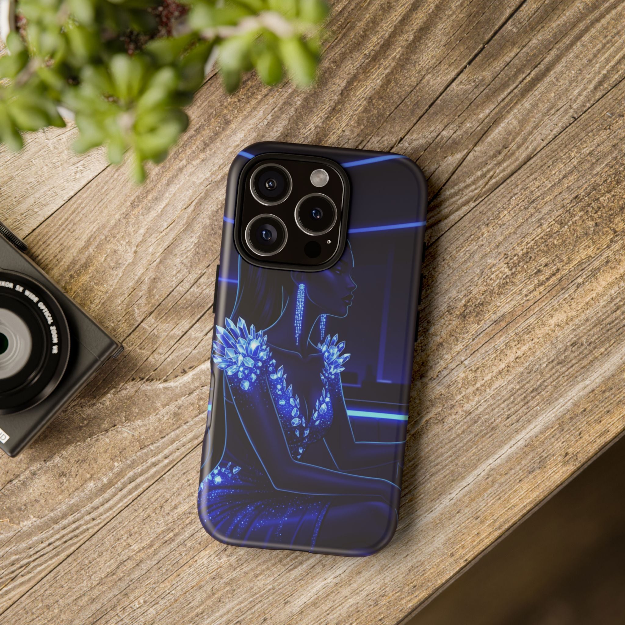 Neon Night Elegance Phone Case