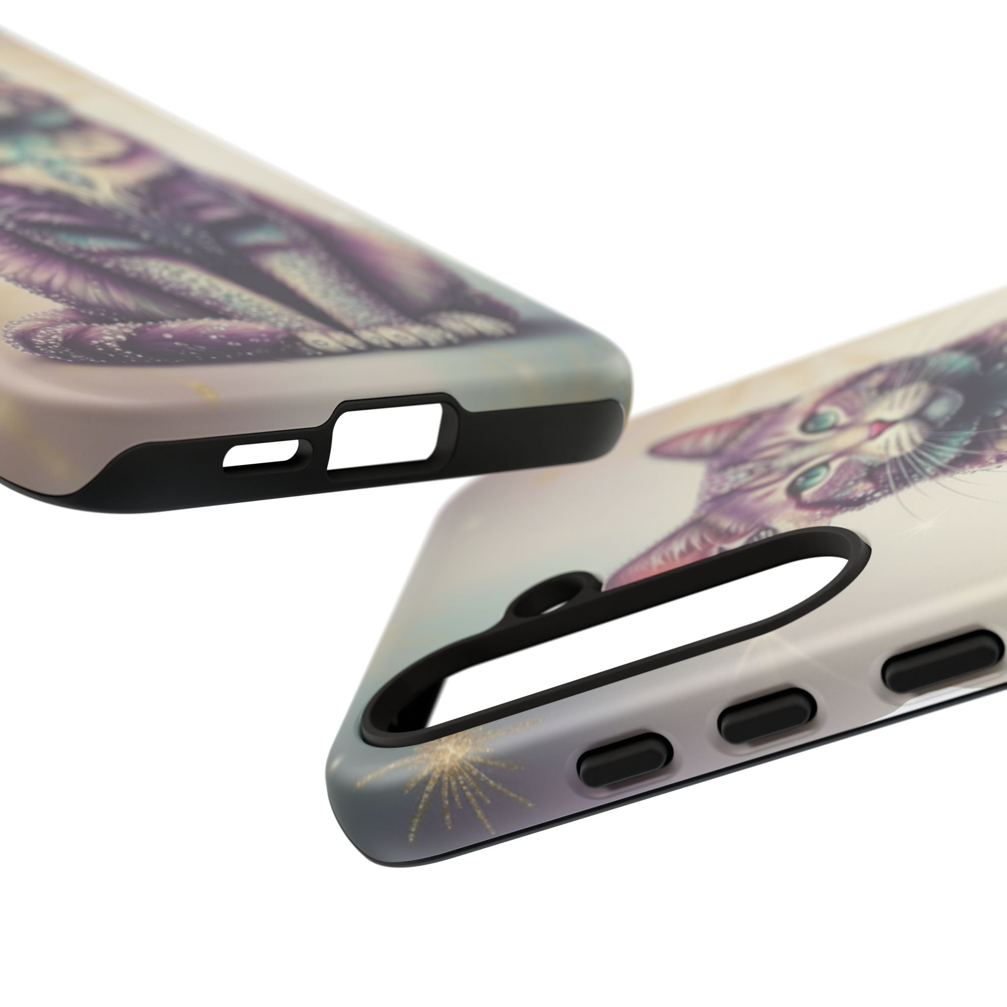 Mystic Cat Phone Case — Protective Tough Case with Enchanted Feline Design