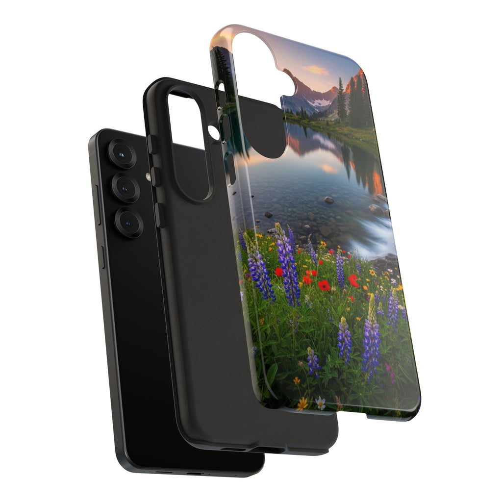 Mountain Wildflower Phone Case — Scenic Nature Tough Case
