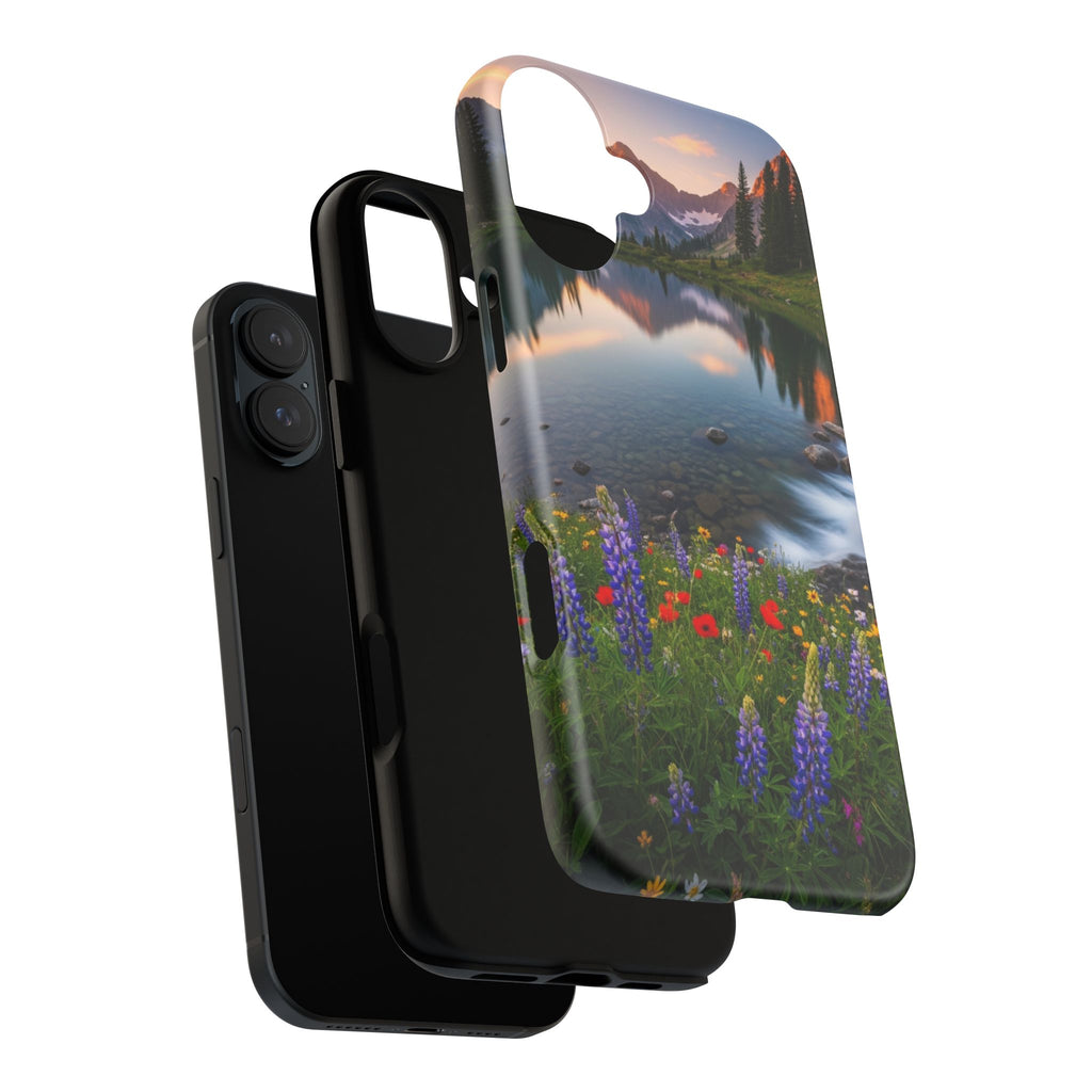 Mountain Wildflower Phone Case — Scenic Nature Tough Case