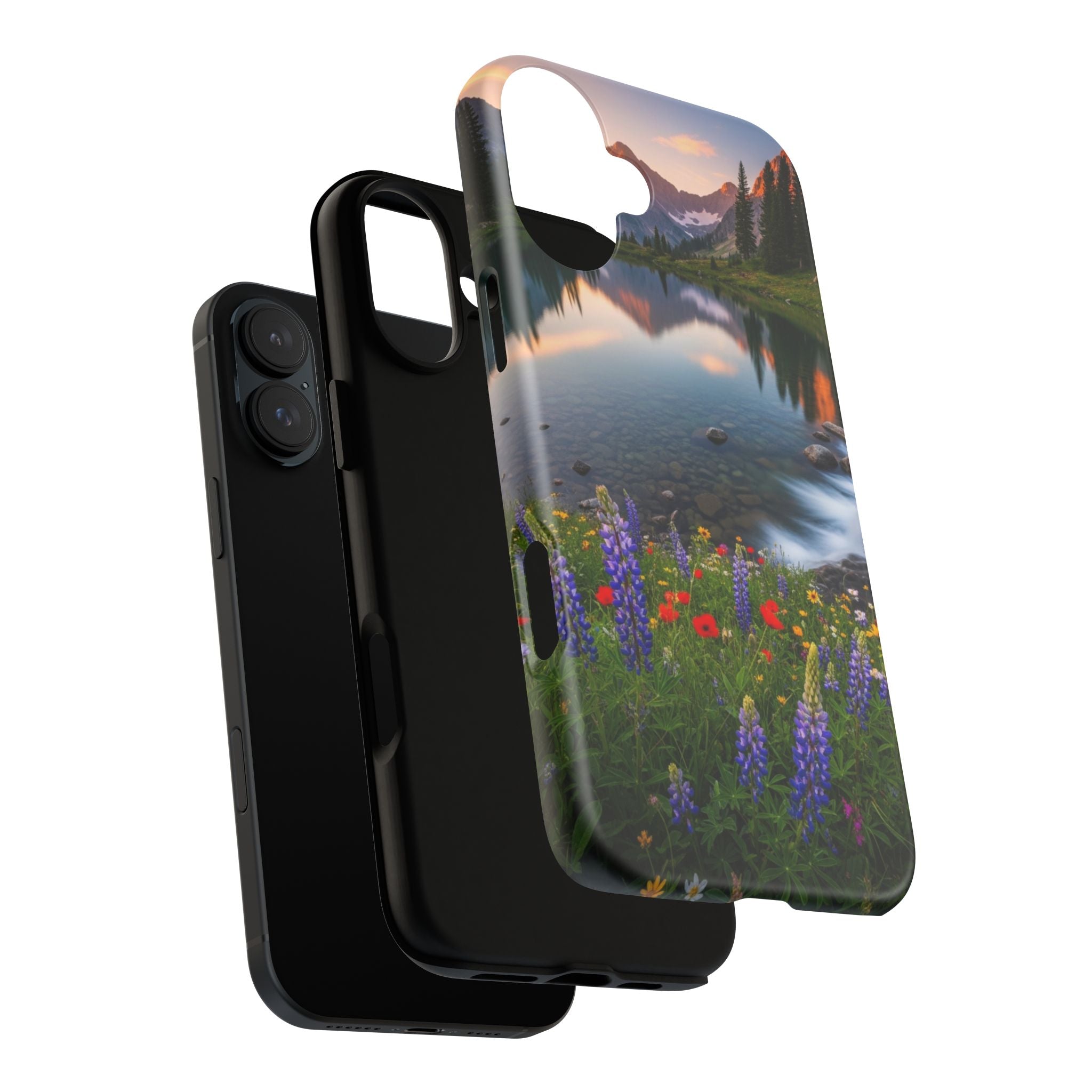 Mountain Wildflower Phone Case — Scenic Nature Tough Case