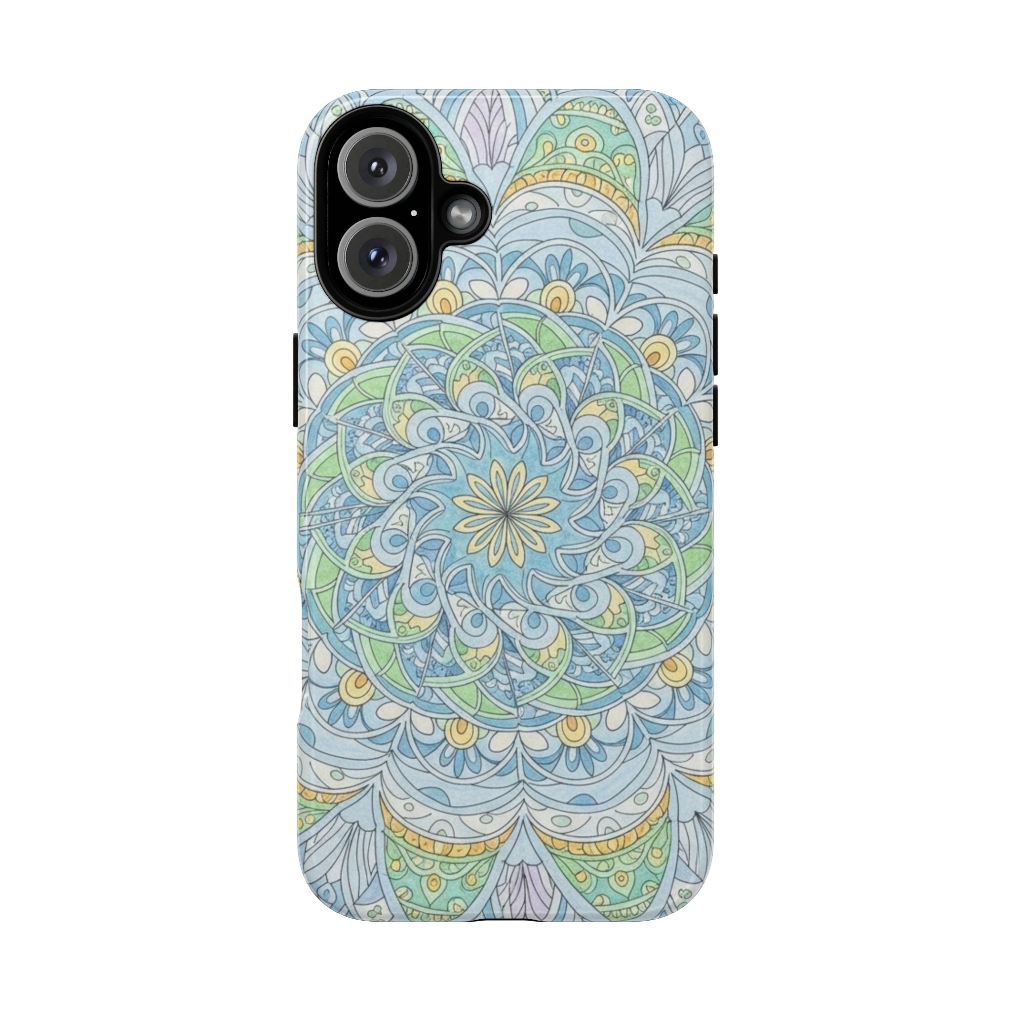 Mandala Floral Phone Case — Pastel Boho Tough Case