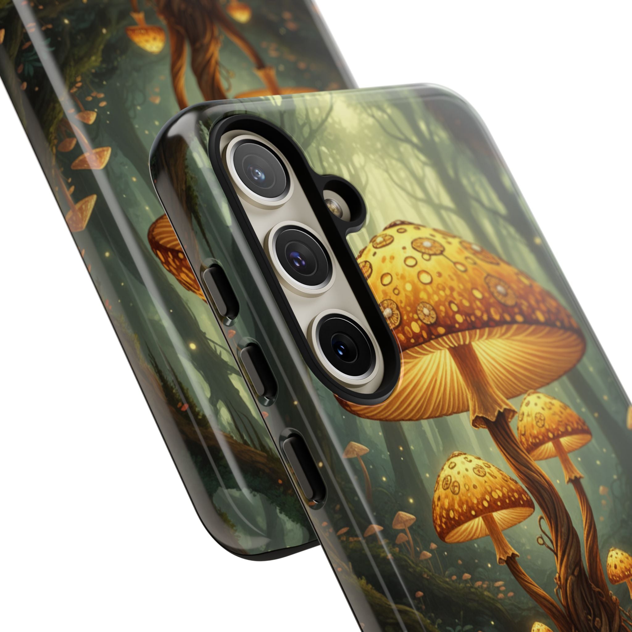 Mushroom Forest Tough Phone Case — Protective Fantasy Nature Design