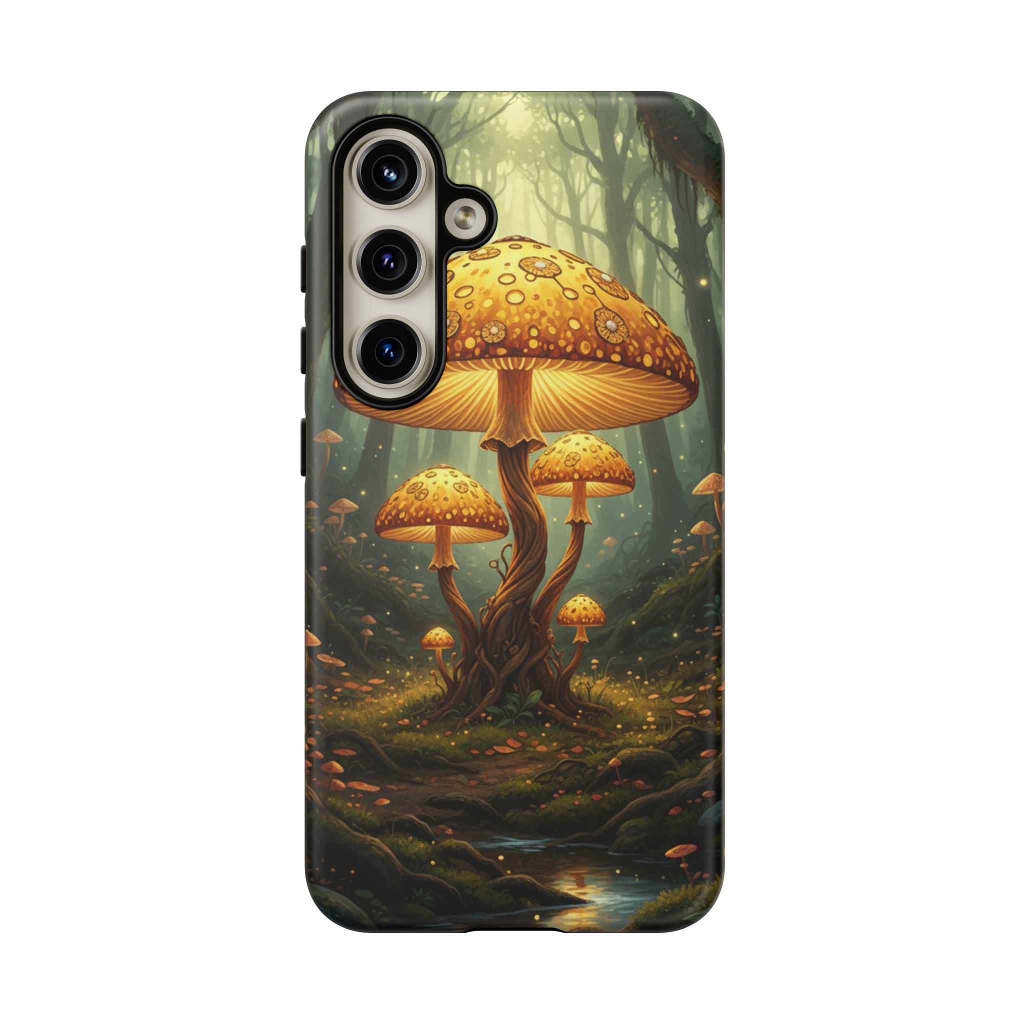 Mushroom Forest Tough Phone Case — Protective Fantasy Nature Design