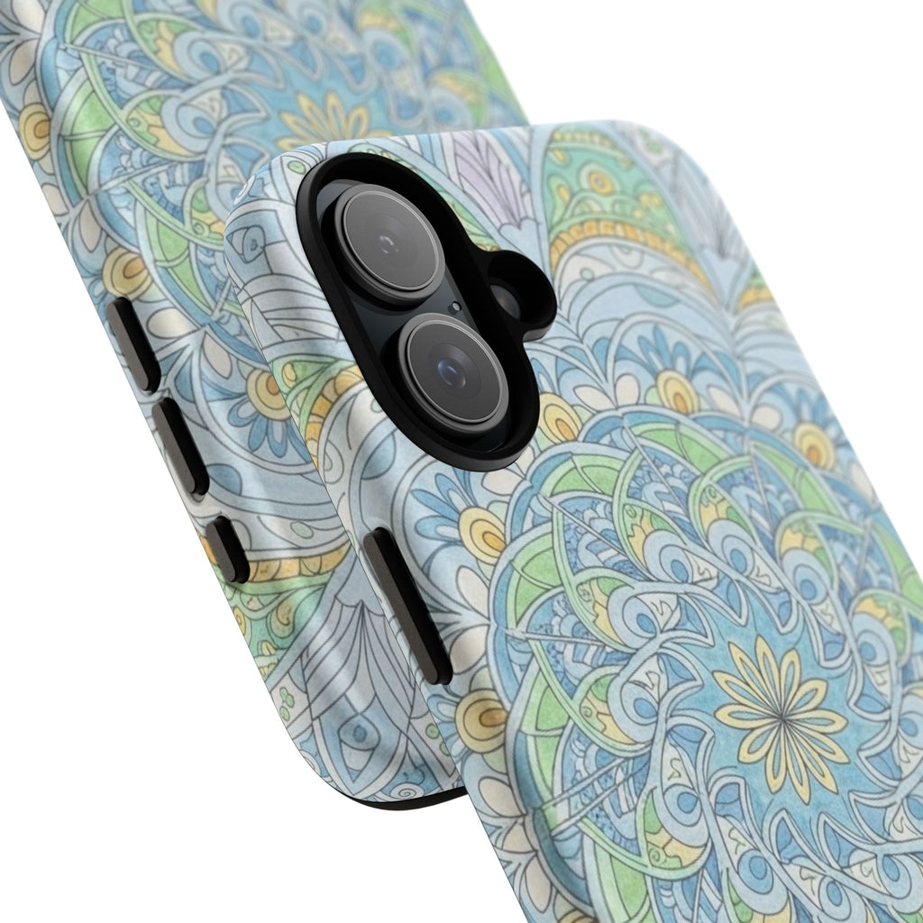 Mandala Floral Phone Case — Pastel Boho Tough Case