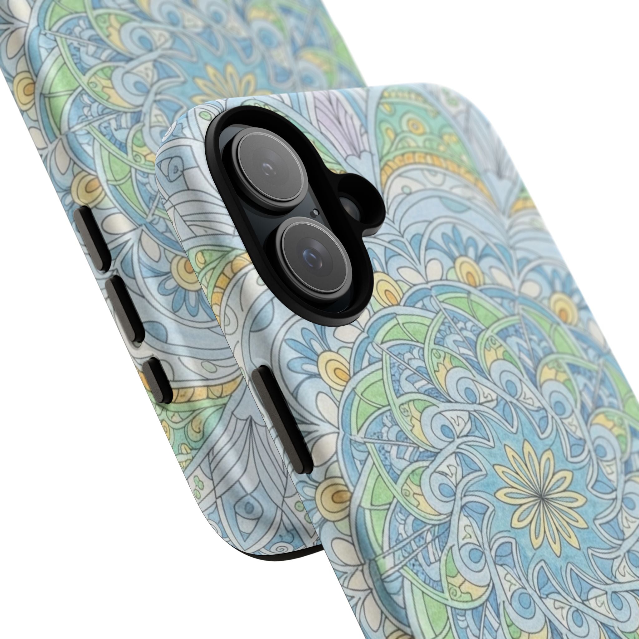 Mandala Floral Phone Case — Pastel Boho Tough Case